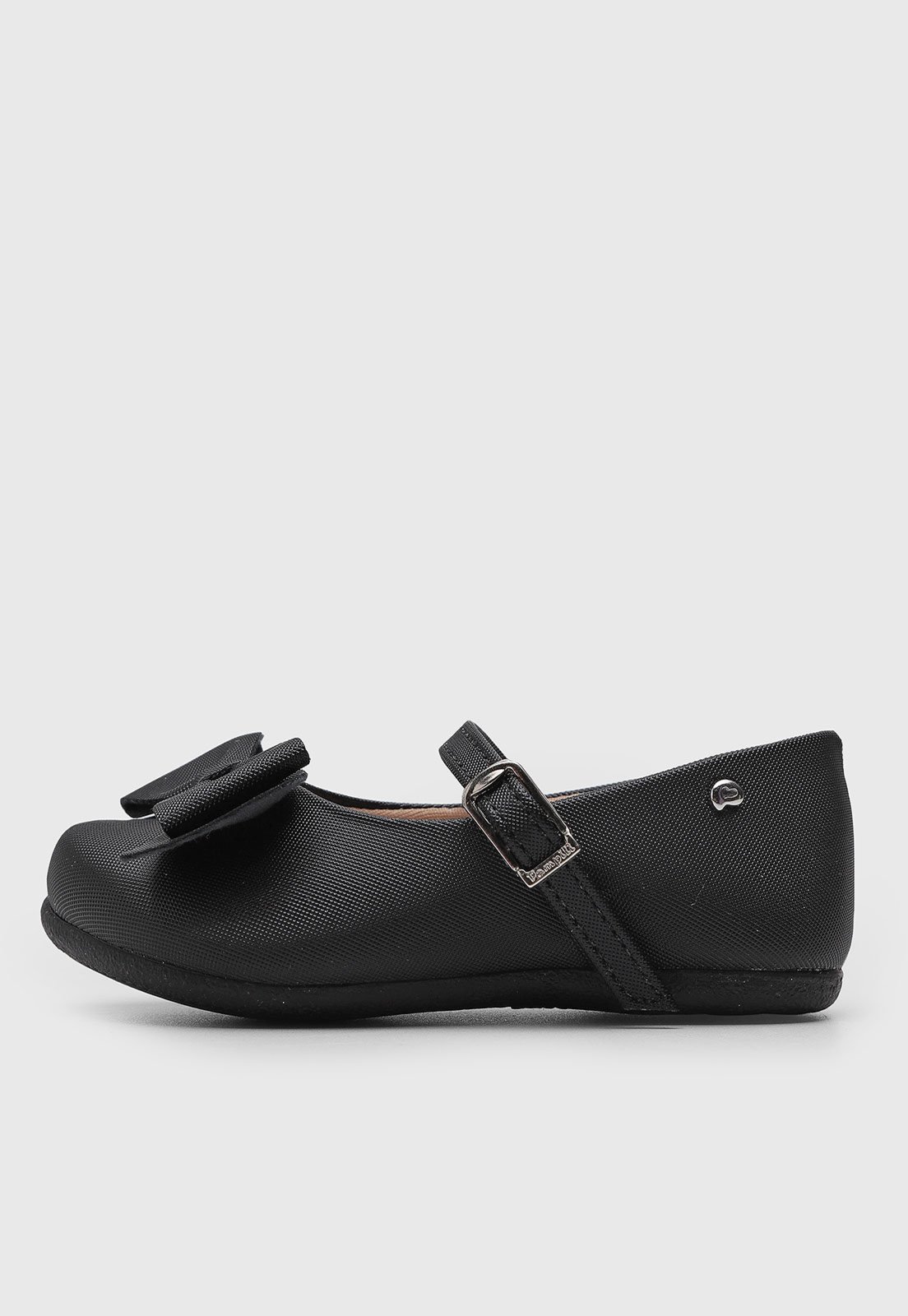 Vista 3 Infantil - Sapatilha Pampili Angel Laço Preta preto Pampili preto