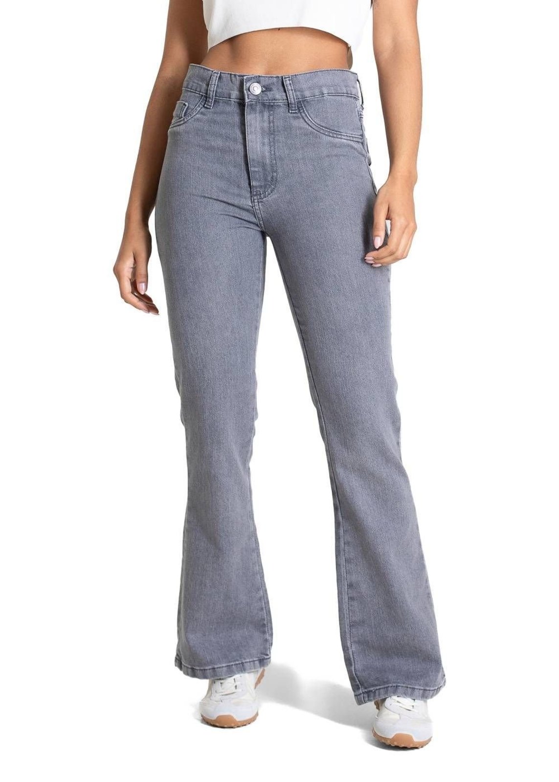 Calça Sarja Sawary Boot Cut - 283591 - Cinza - Sawary