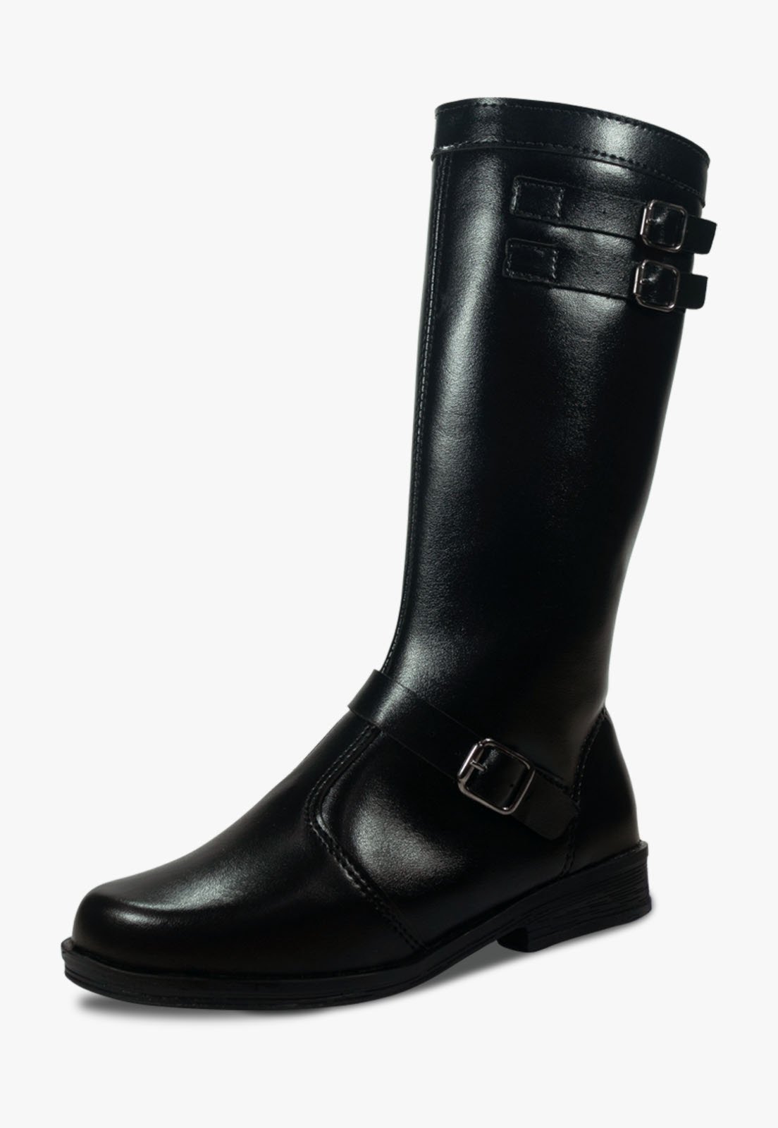Infantil – Bota Montaria Coturno Feminino Pópidi Cano Longo Preto