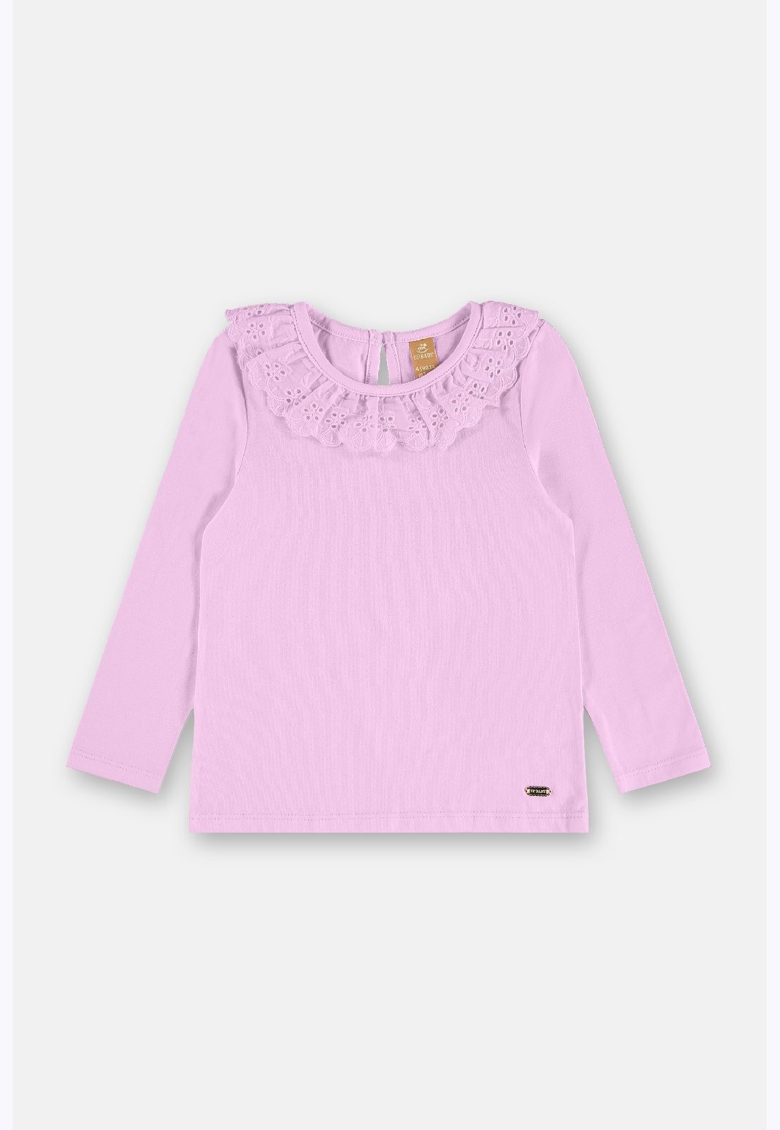 Infantil - Blusa Gola Renda Up Baby Branco