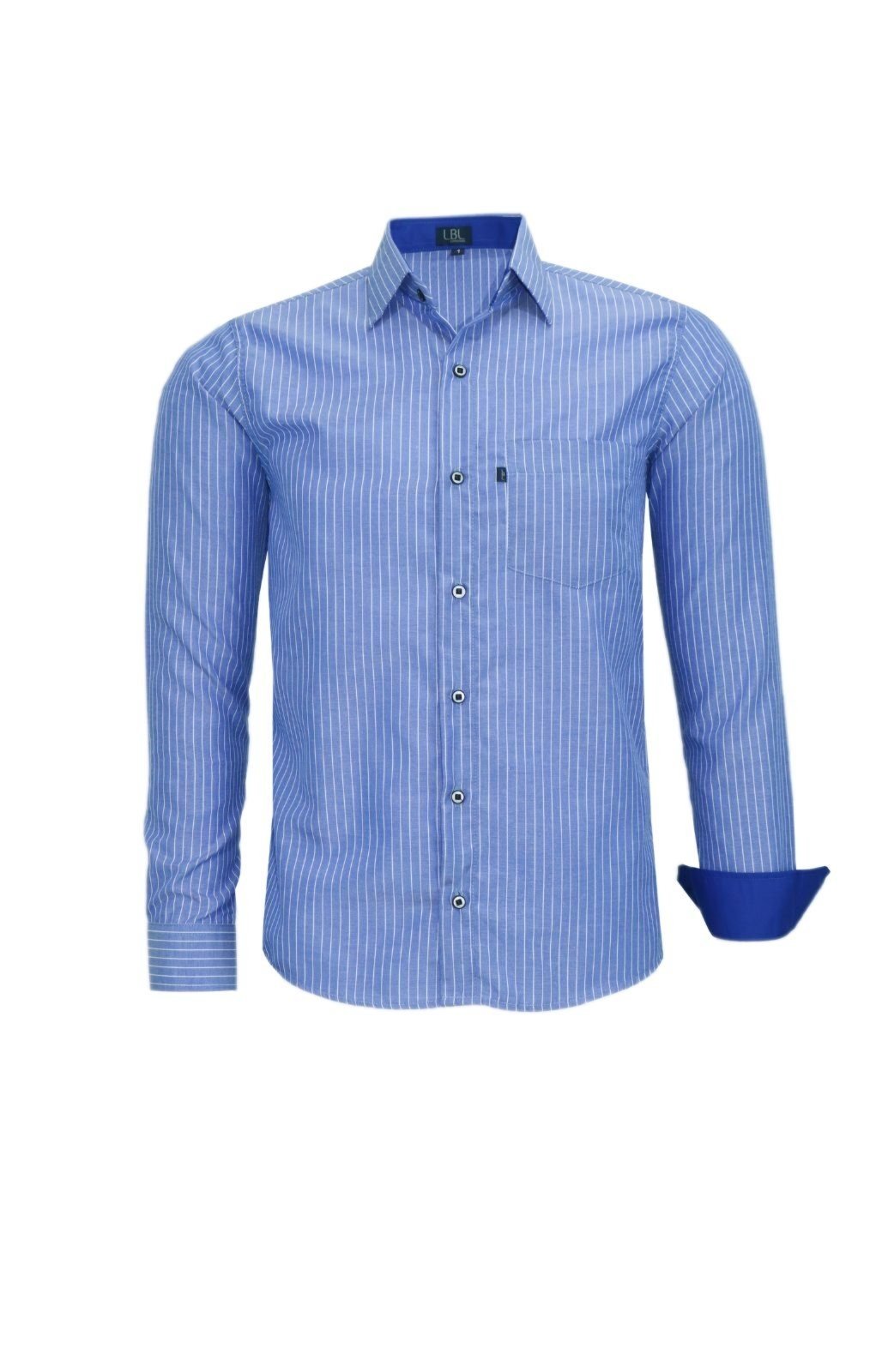 Camisa Manga Longa Lbl Comfort Tecido Misto Royal 3019