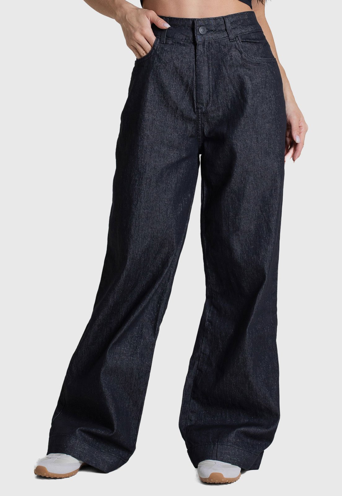 Calça Feminina Sawary Wide Leg Petit Preta