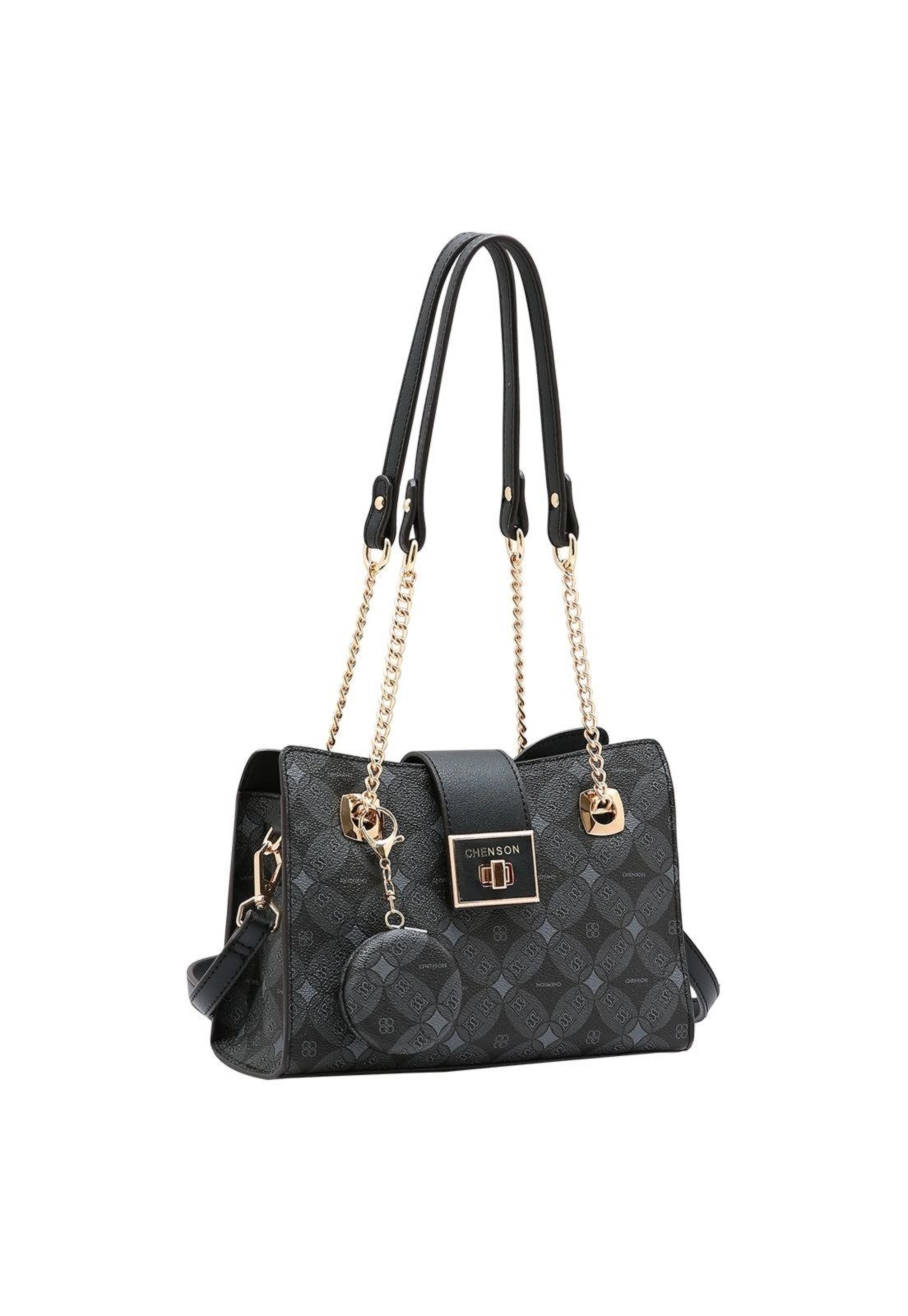 Bolsa Feminina Chenson Monograma Contemporâneo 3485379 Preto