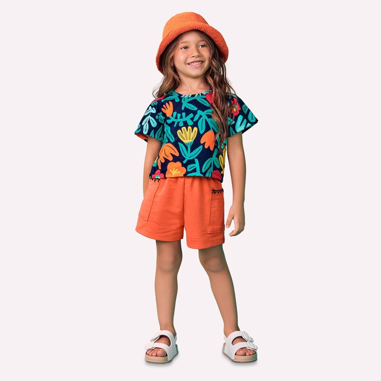 Infantil - Conjunto Menina Flores Nanai