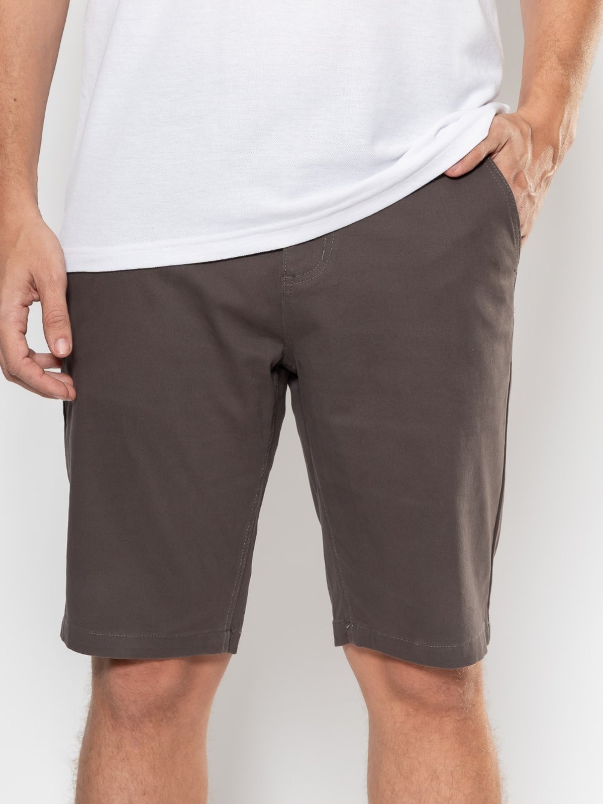 Vista 2 Bermuda Masculina Sport Fino Casual - 50687 Crocker cáqui Crocker cáqui