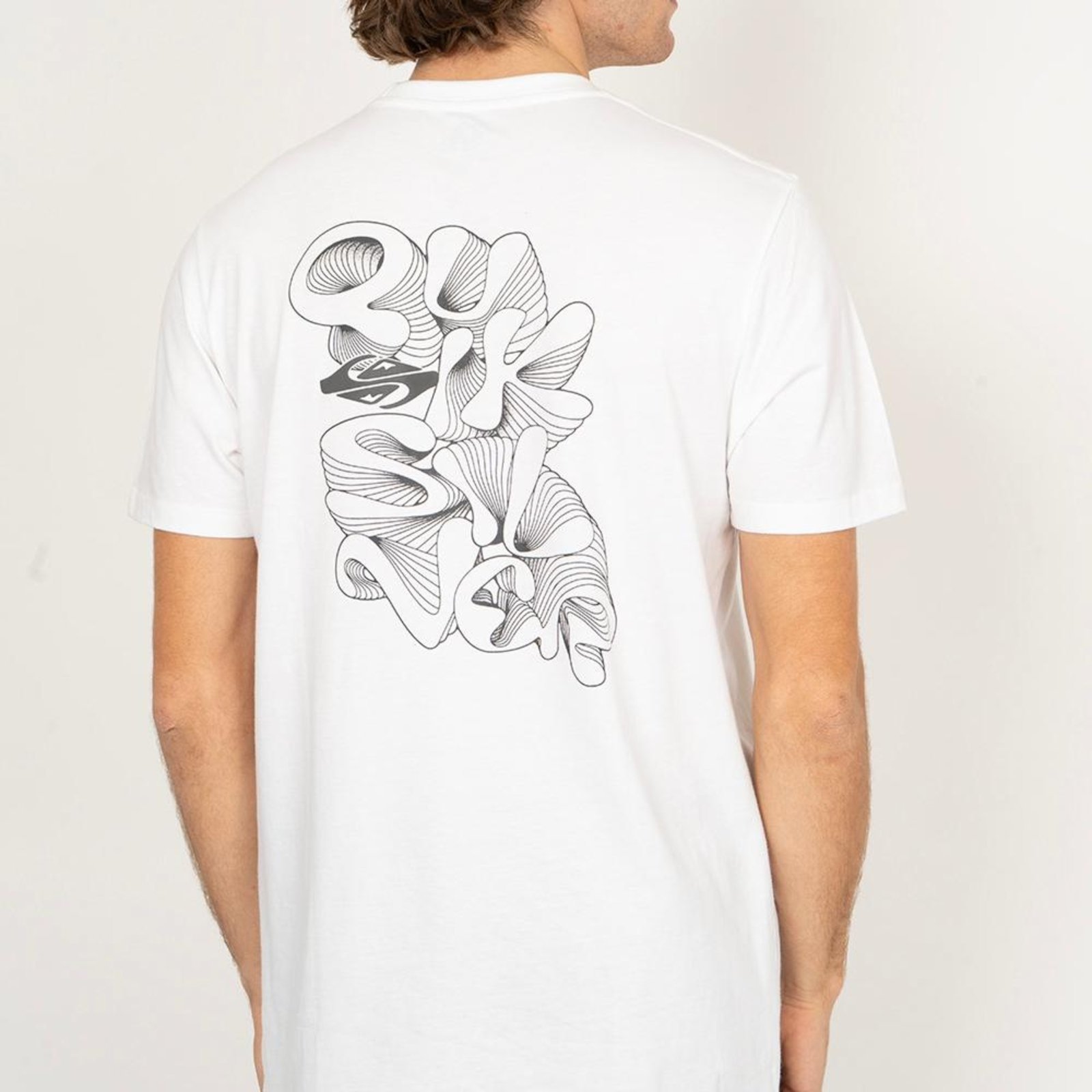 Camiseta Quiksilver Ripple Fount SM26 Masculina Branco
