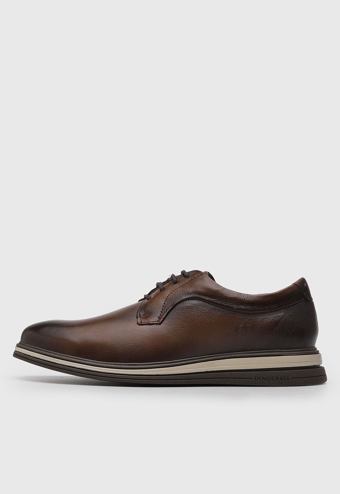 Sapato de Couro Masculino Democrata Dune Hi-Soft Marrom