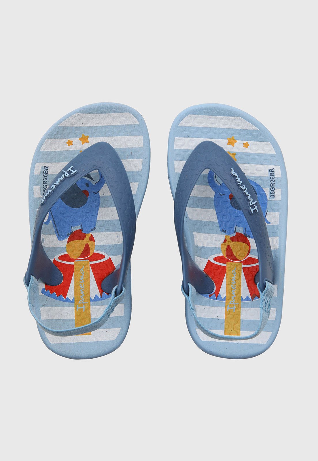Infantil - Chinelo Ipanema Estampa Elefante Azul Claro