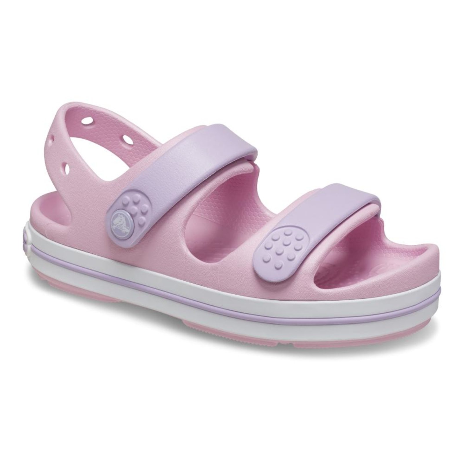 Vista 3 Infantil - Sandália crocs crocband cruiser sandal k ballerina/lavender rosa Crocs rosa