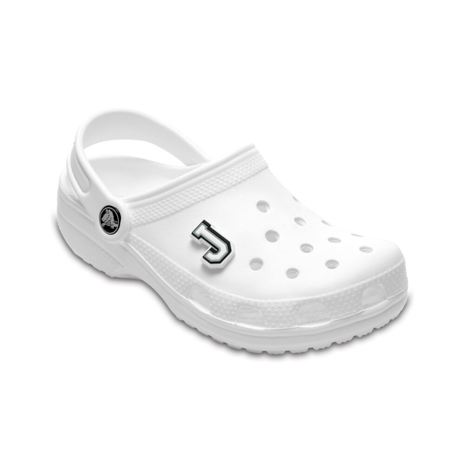 Vista 3 Infantil - Jibbitz Charm Letra J Unico Branco Crocs incolor Crocs incolor