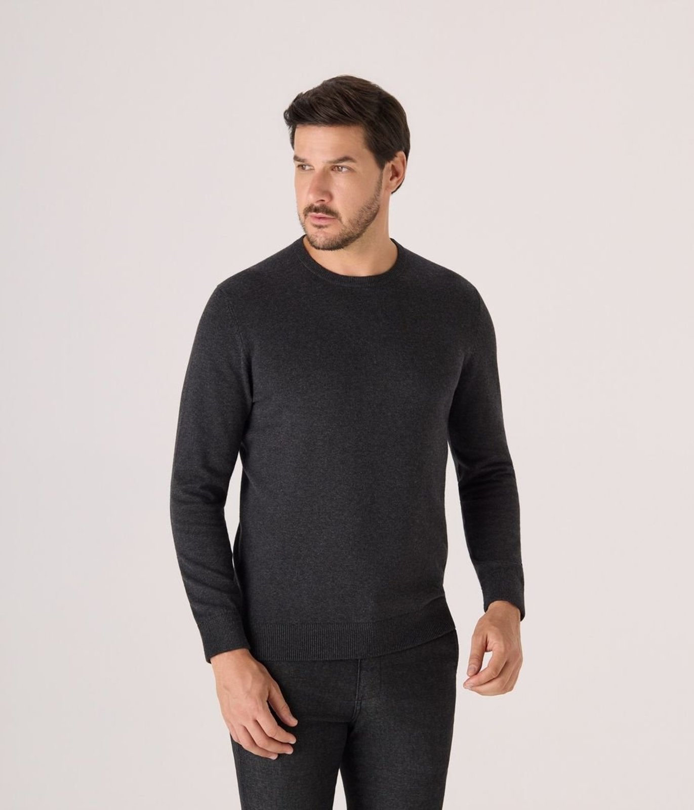 Pullover Makenji Basico Gola Redonda Masculino Preto