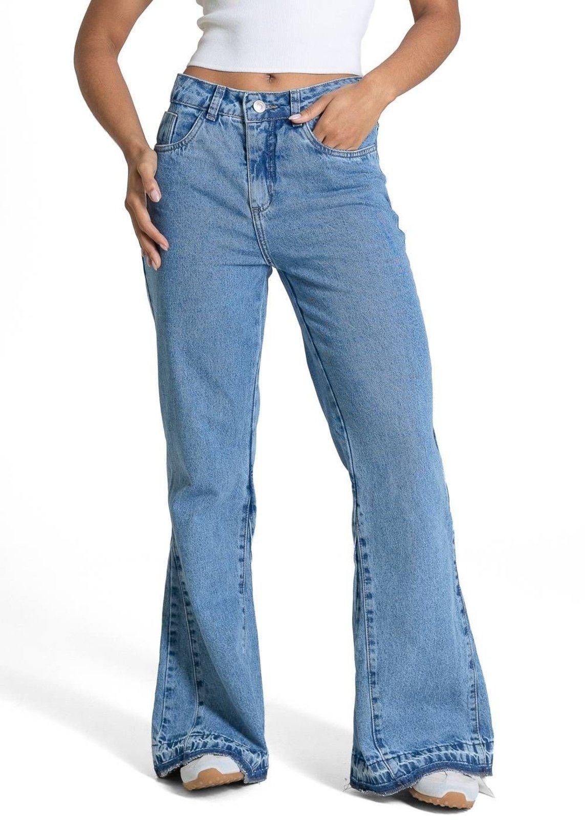 Calça Jeans Sawary Boot Cut Petit - 283436 - Azul - Sawary