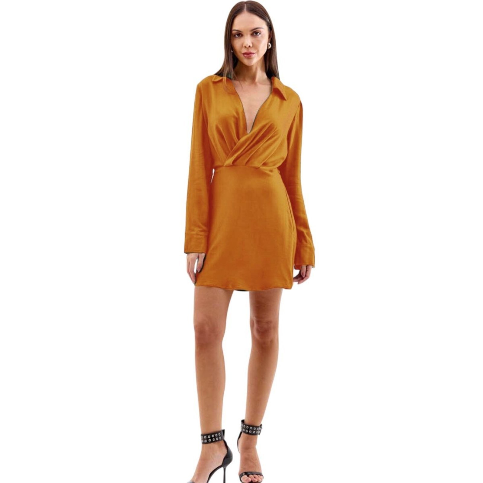 Vestido Triton Marrom Especiarias