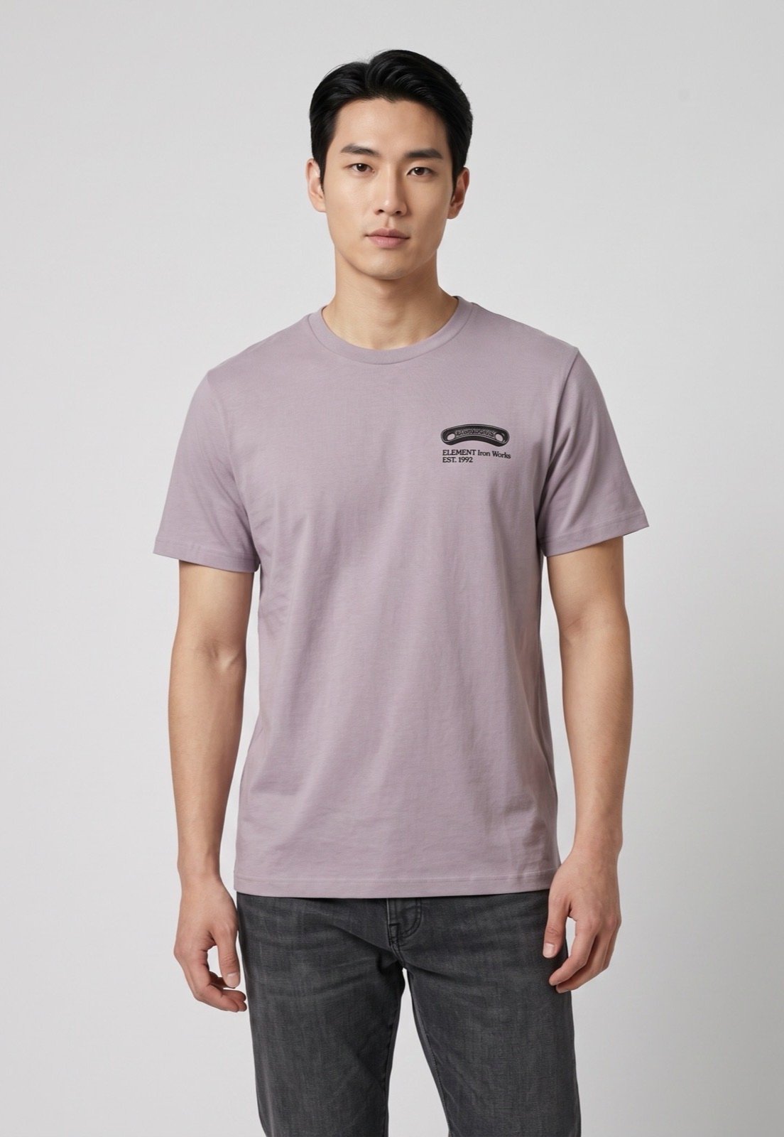Camiseta Masculina Element Iron Works Lilás