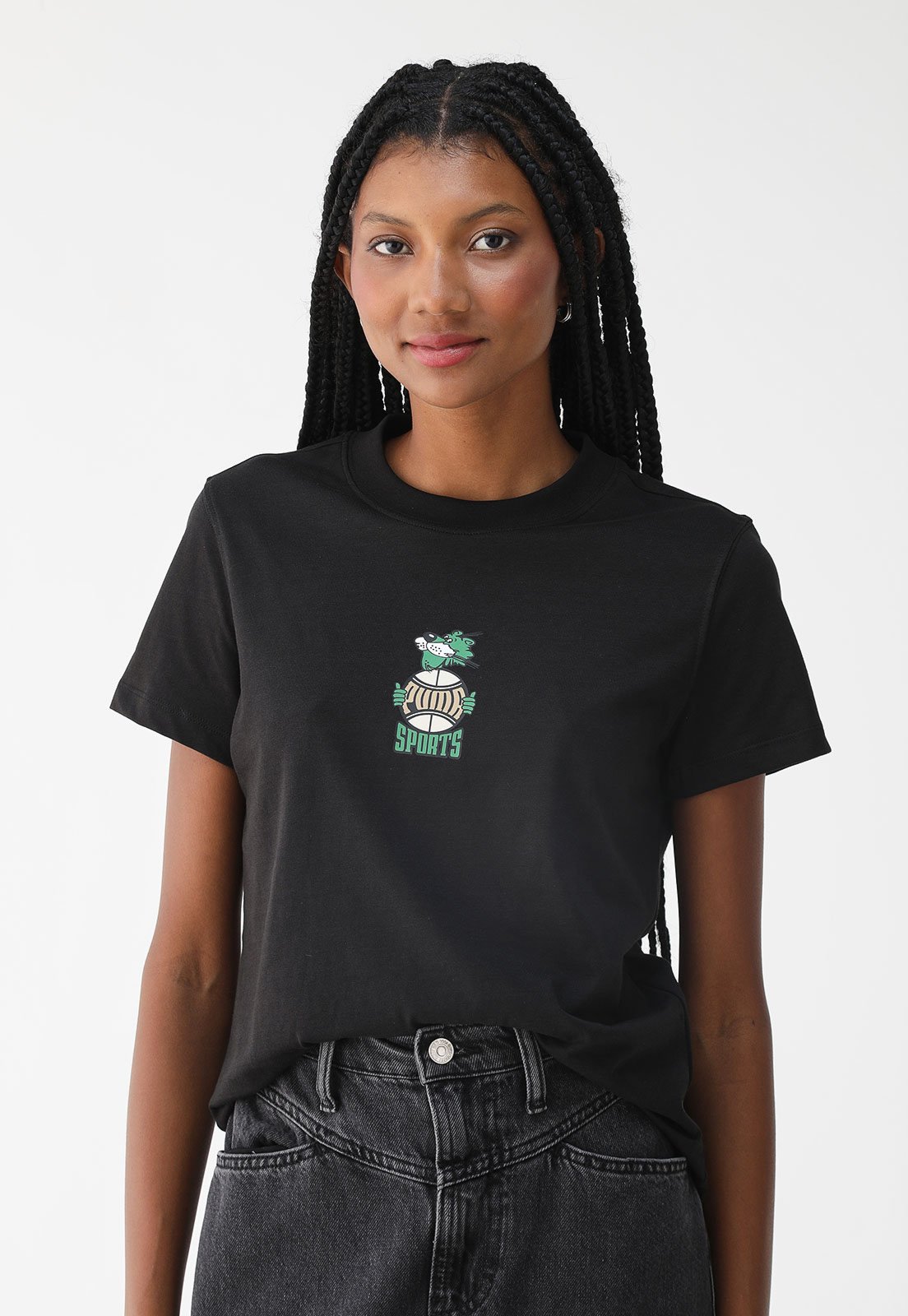 Camiseta Puma Reta Team For The Fanbase Preta