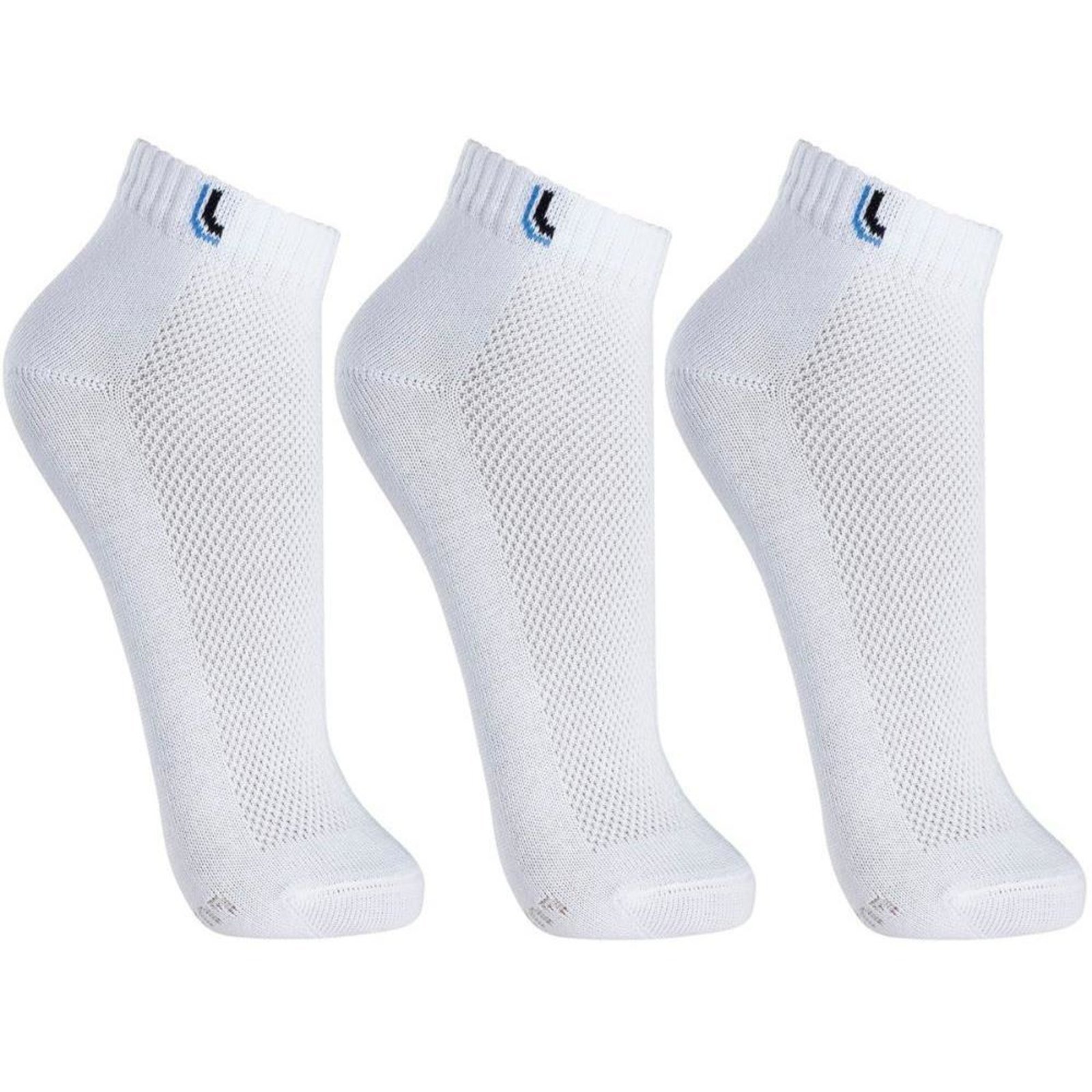 Kit 3 Pares Meia Curta Cano Curto Lupo Algodão Sport 3225 Branco 37/40