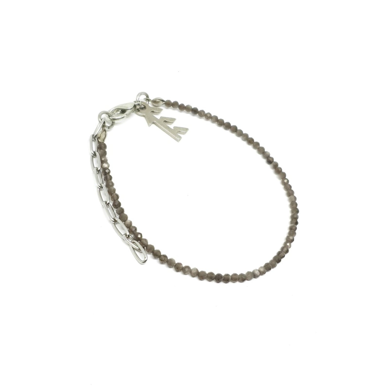 Pulseira Empóriotop de Pedras Crystal Cinza