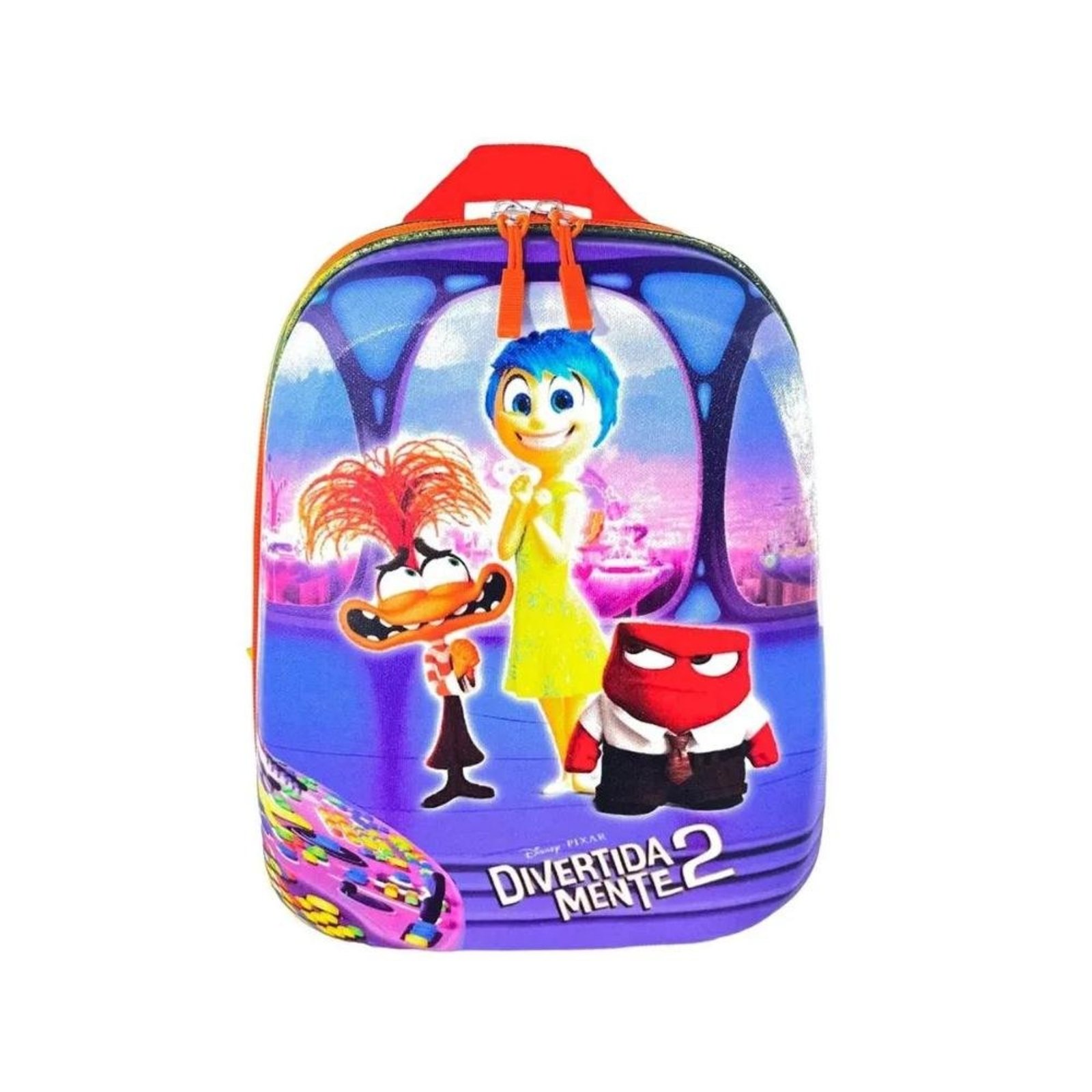 Infantil - Mochila MaxToy Escolar Divertidamente Sala de Controle