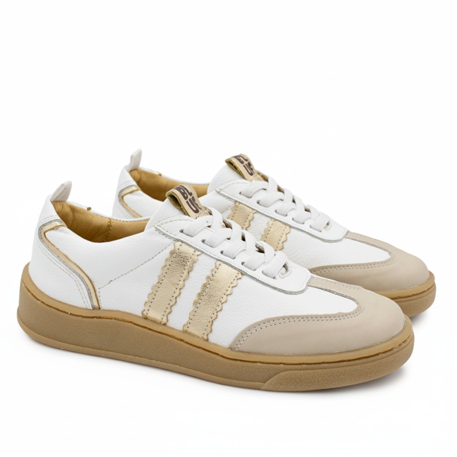 Vista 2 Infantil - Tênis Feminino Blue Infantis Jolie Branco Ouro branco blue Blue Infantis branco blue