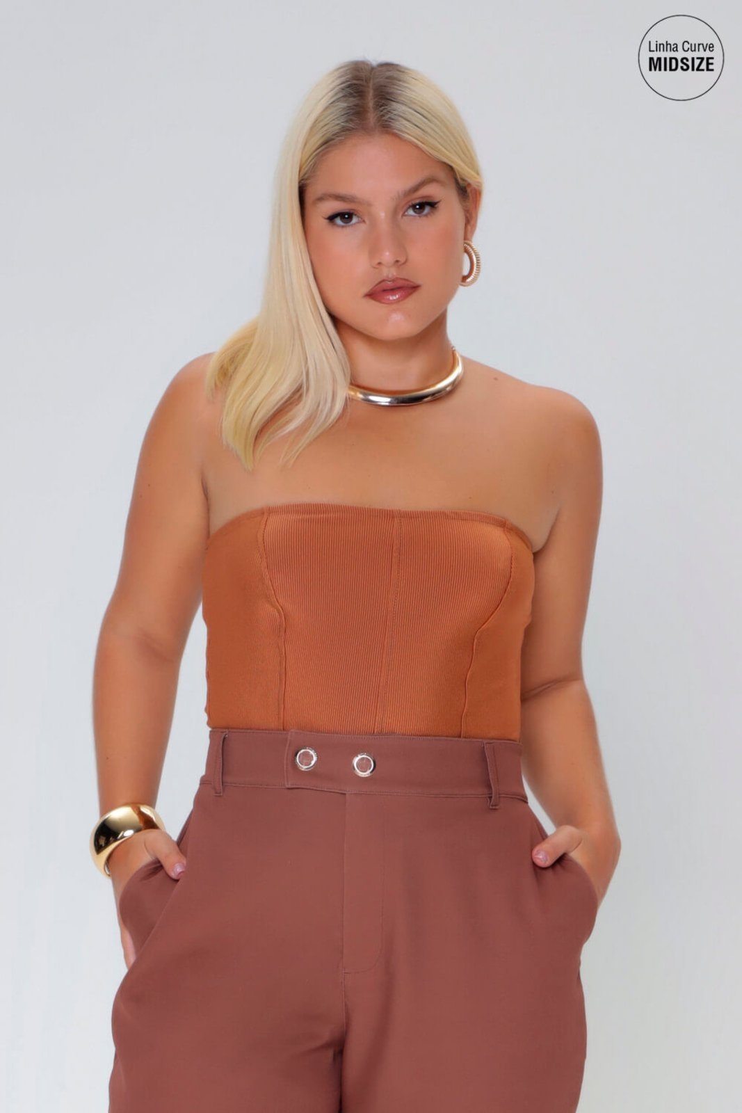 CROPPED GLAM MAIS GATA CONHAQUE Gatabakana