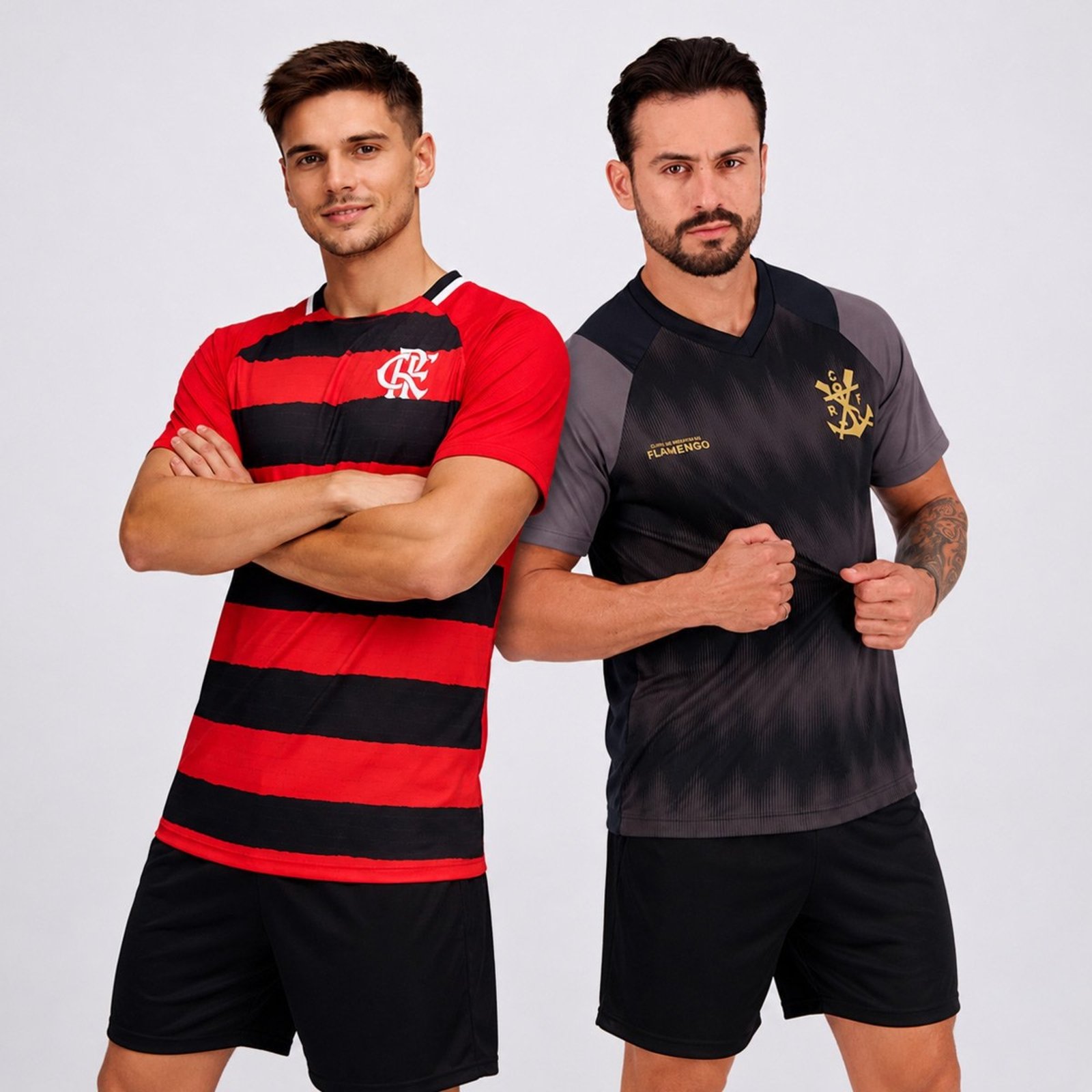Kit 2 Camisas Flamengo Manto e Energia Preto