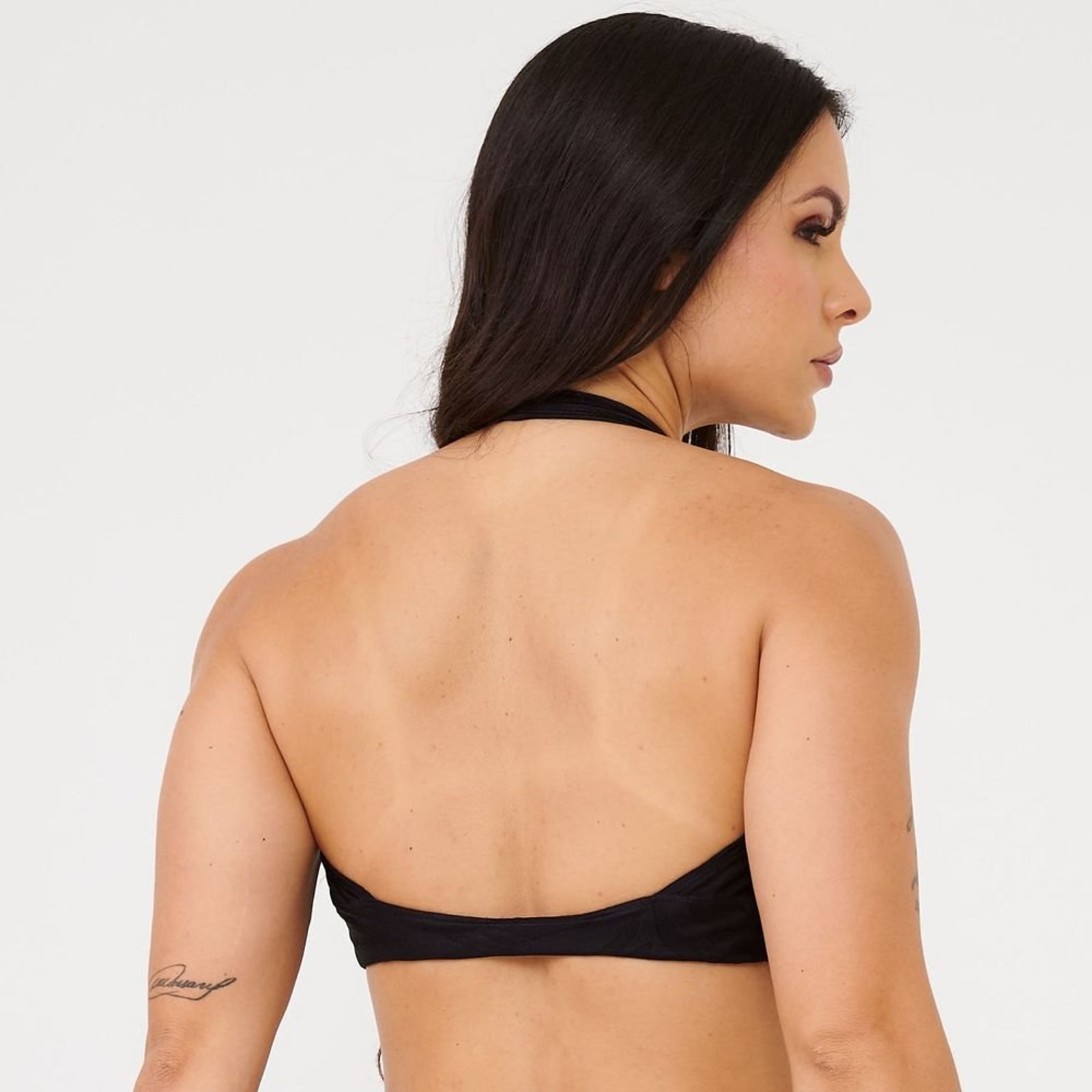 Vista 3 Top Frente Única Texturizado Donna Carioca preto Donna Carioca preto