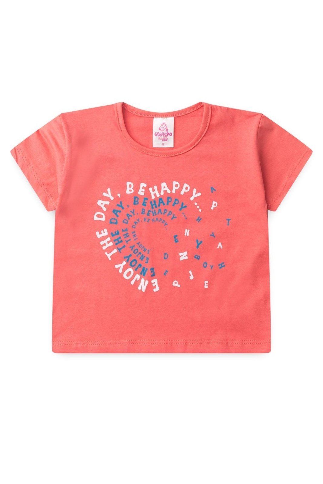 Infantil – Conjunto de Verão para Menina Blusa Cropped e Shorts Be Happy – GKS