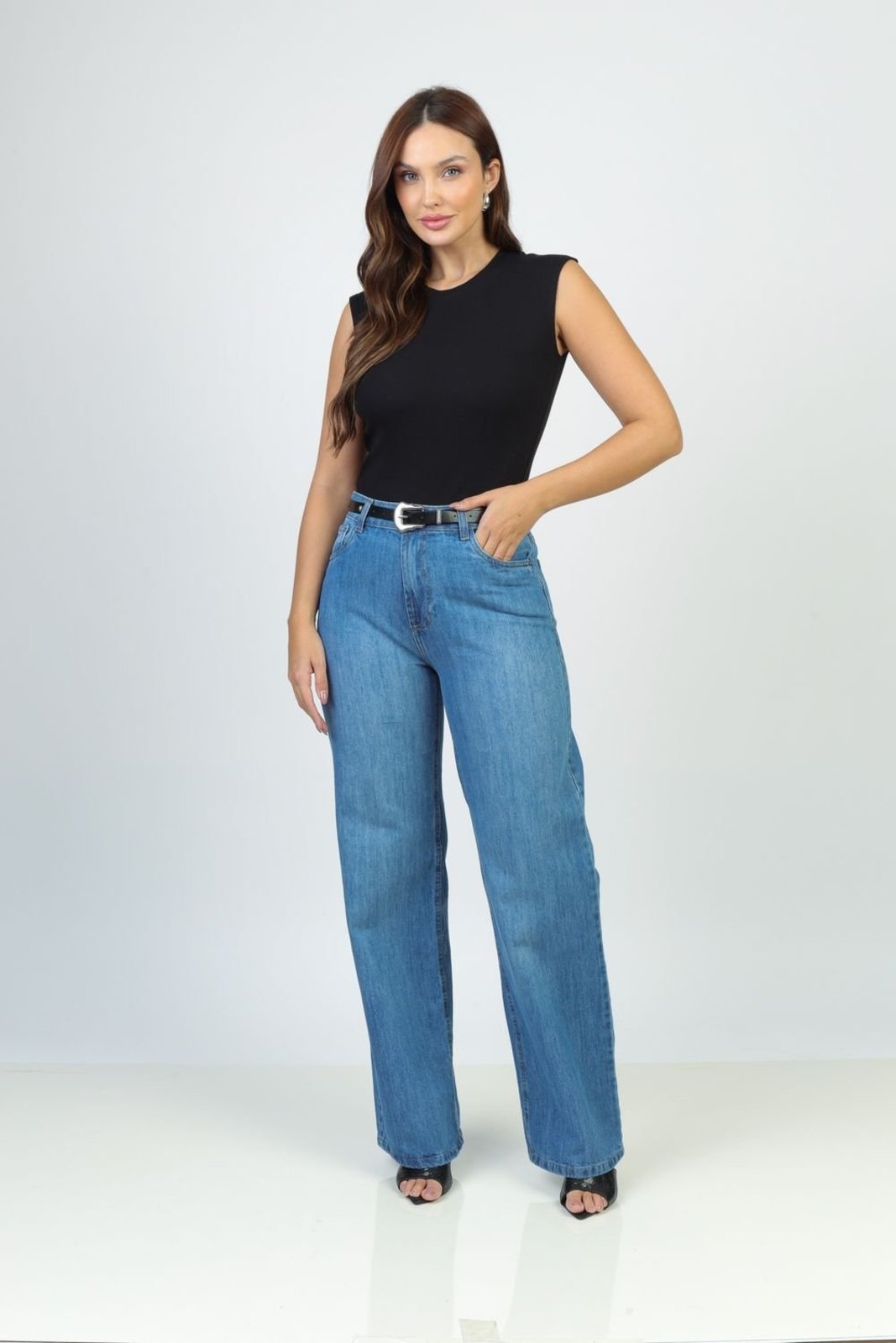 Calça Jeans Reta 44 Gazzy
