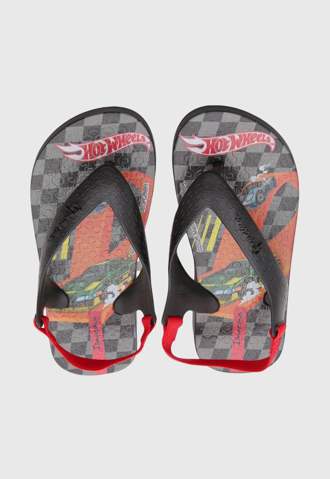 Infantil - Chinelo Ipanema Hot Wheels Preto