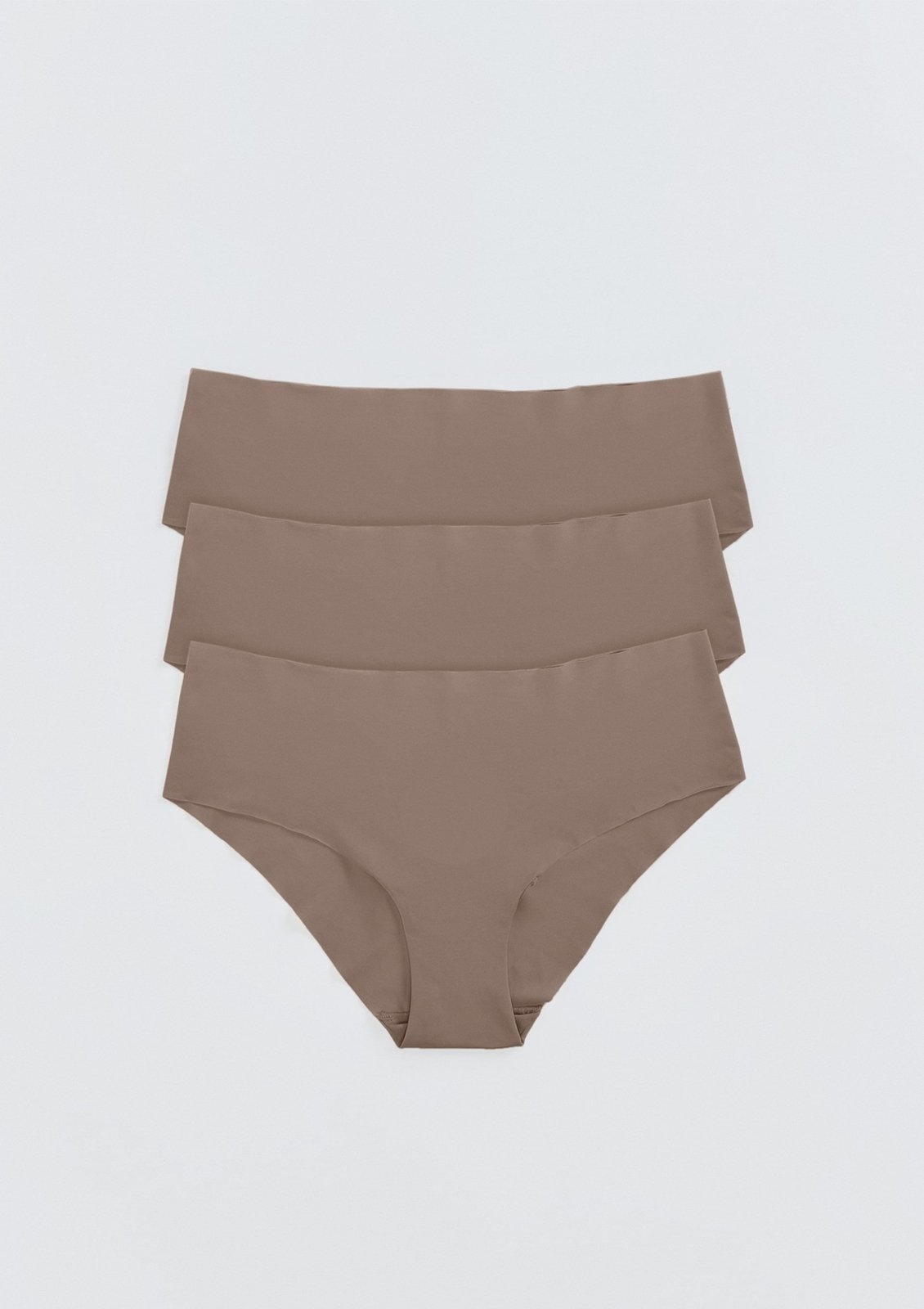 Vista 2 Kit 3 Calcinhas Caleçon Corte A Laser Hering HERING INTIMATES marrom HERING INTIMATES marrom