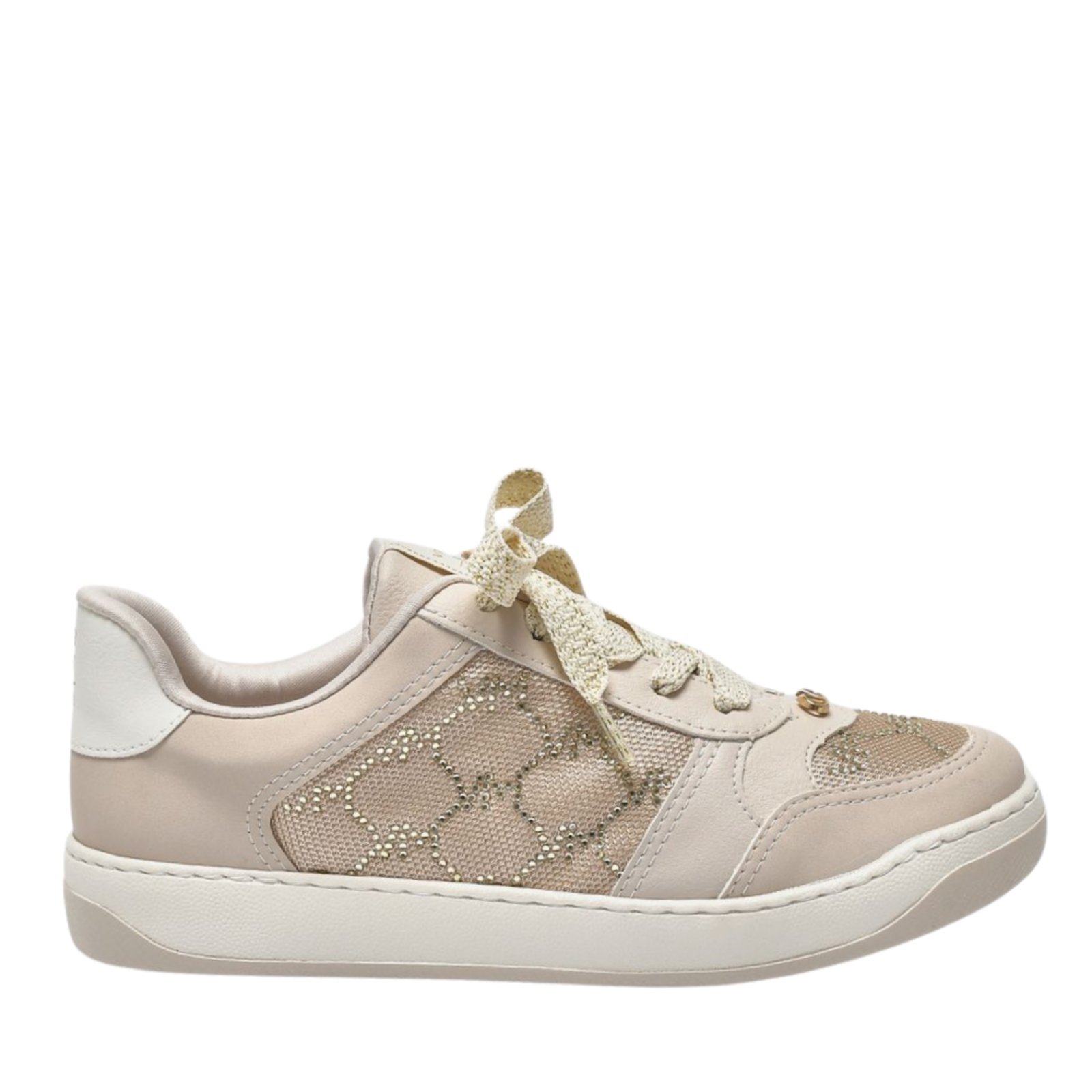 Tenis Via Marte Feminino Casual 220-001 Via Marte Bege