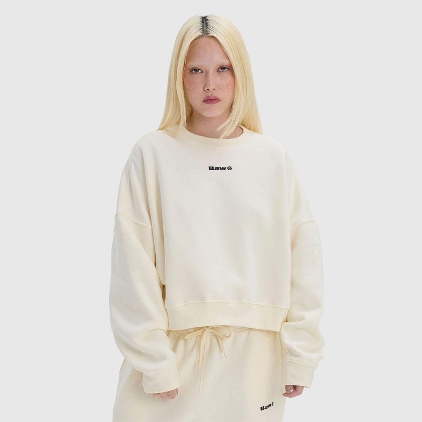 Sweatshirt Cropped Selfie Logo Off-white
