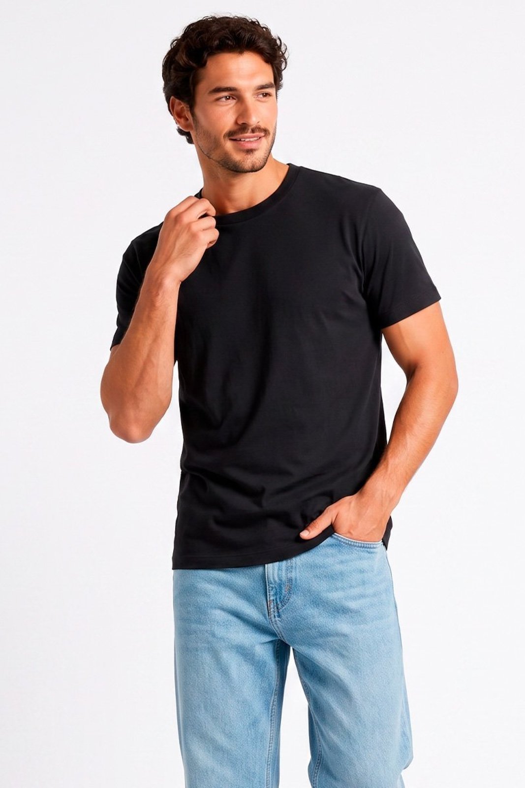 Camiseta Masculina Preta Lisa