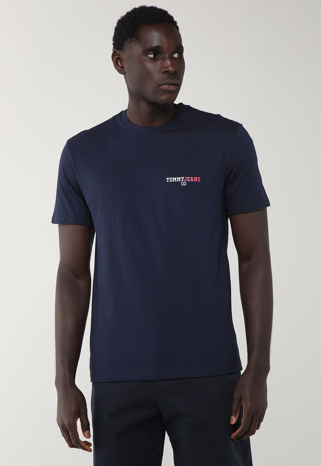 Camiseta Masculina Tommy Jeans TJM REG DNA Graphic Tee Azul Marinho