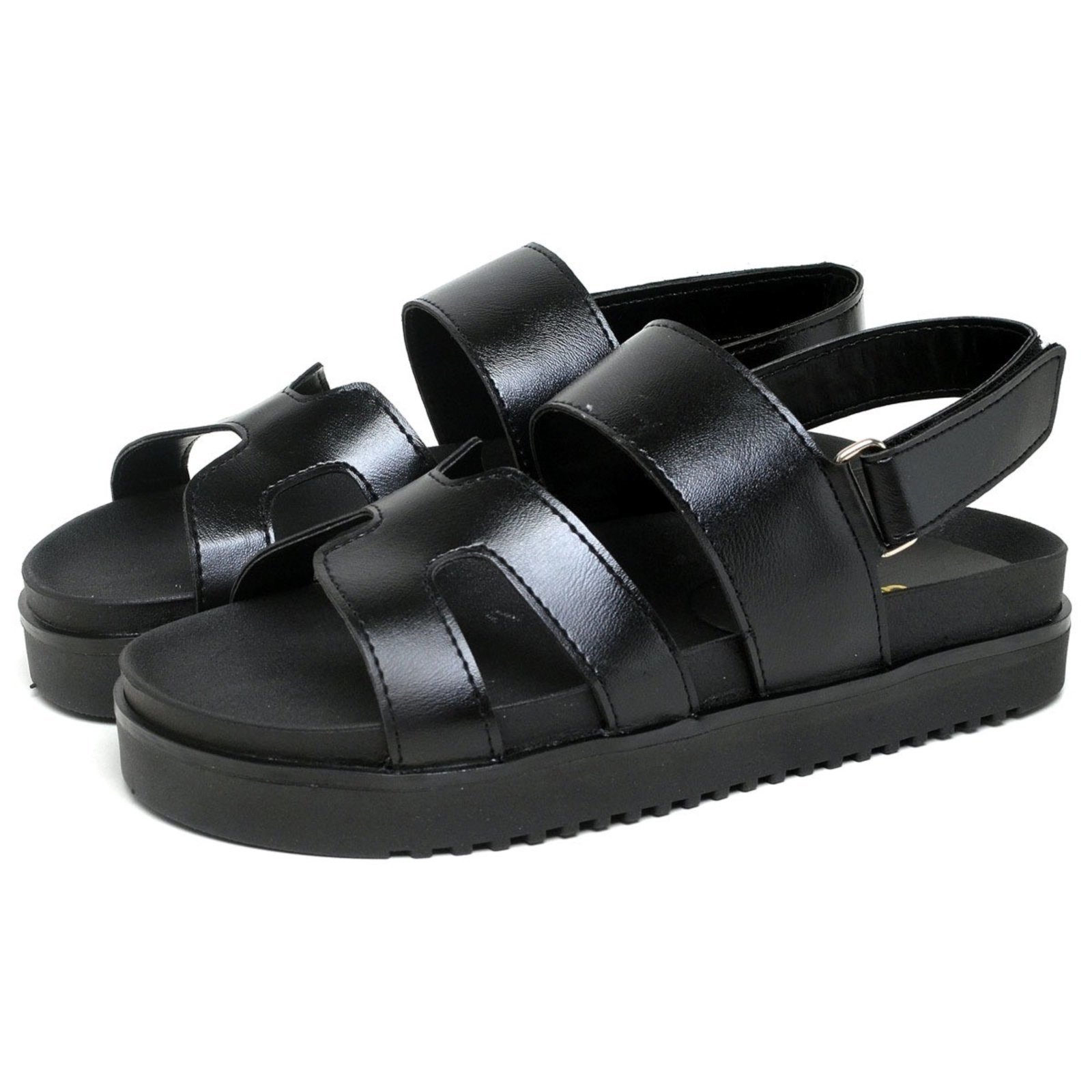 Sandália Papete Feminina DUBUY 2058FG Preto