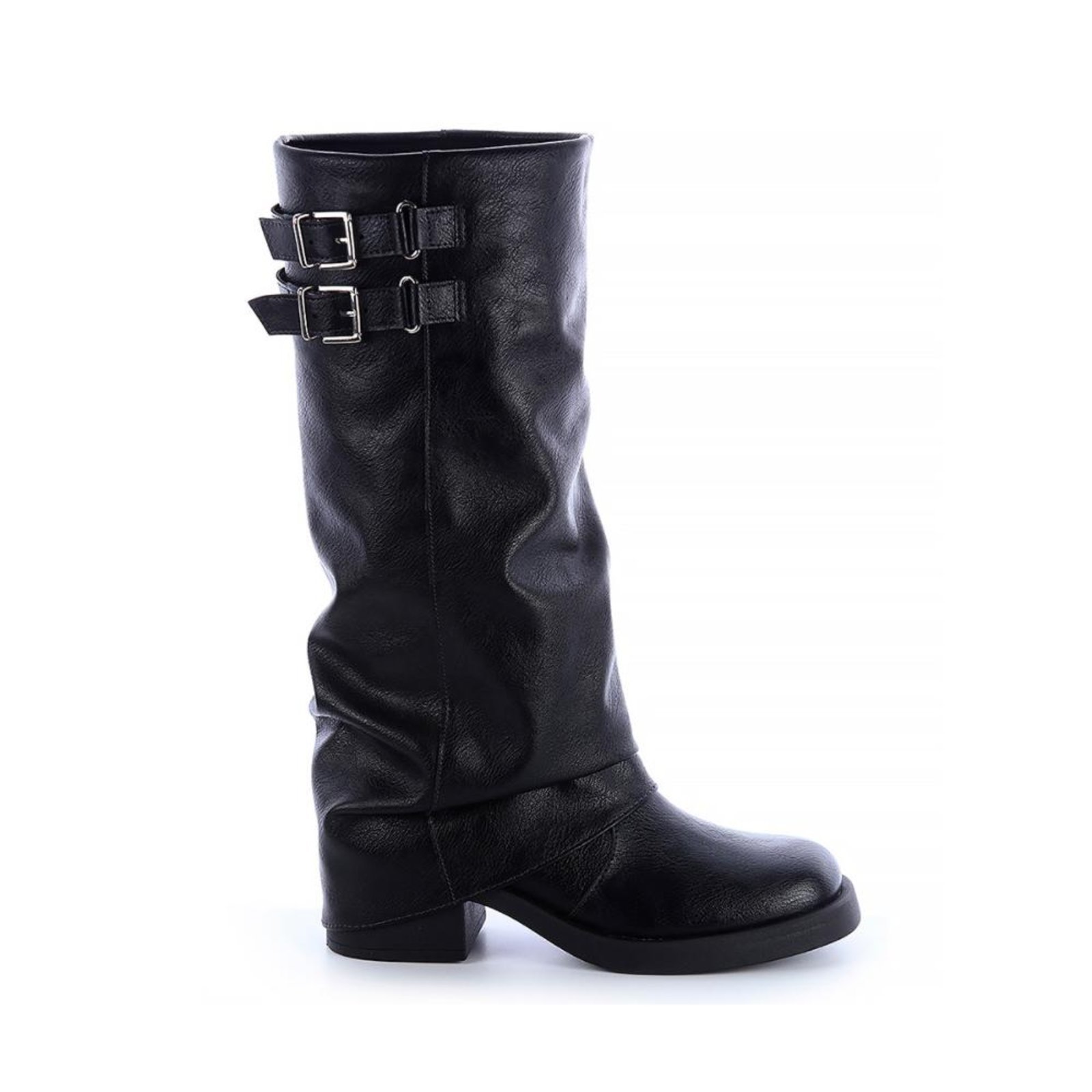 Bota Capa Mileny Preto Preto