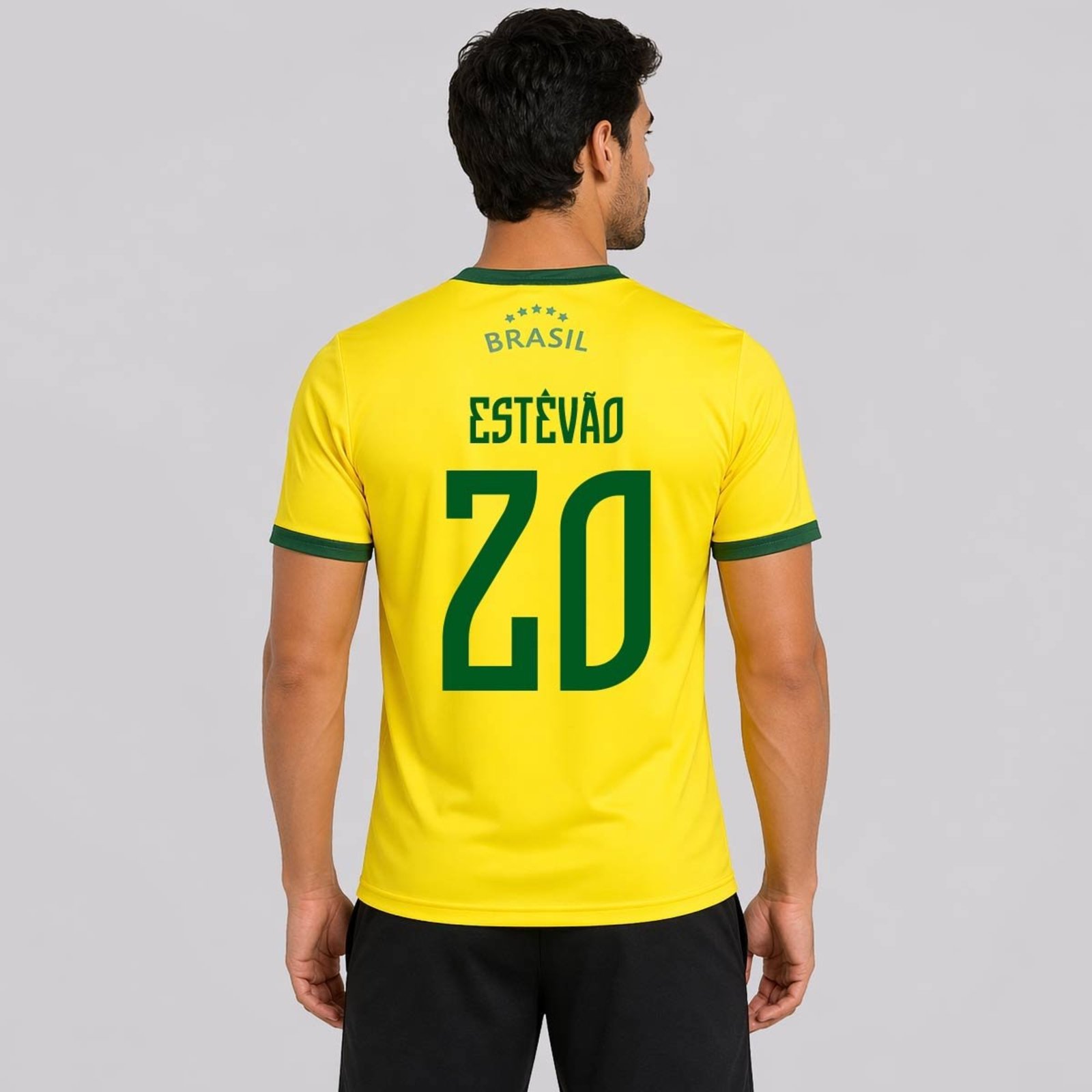 Camisa Brasil Canarinho 20 Estêvão