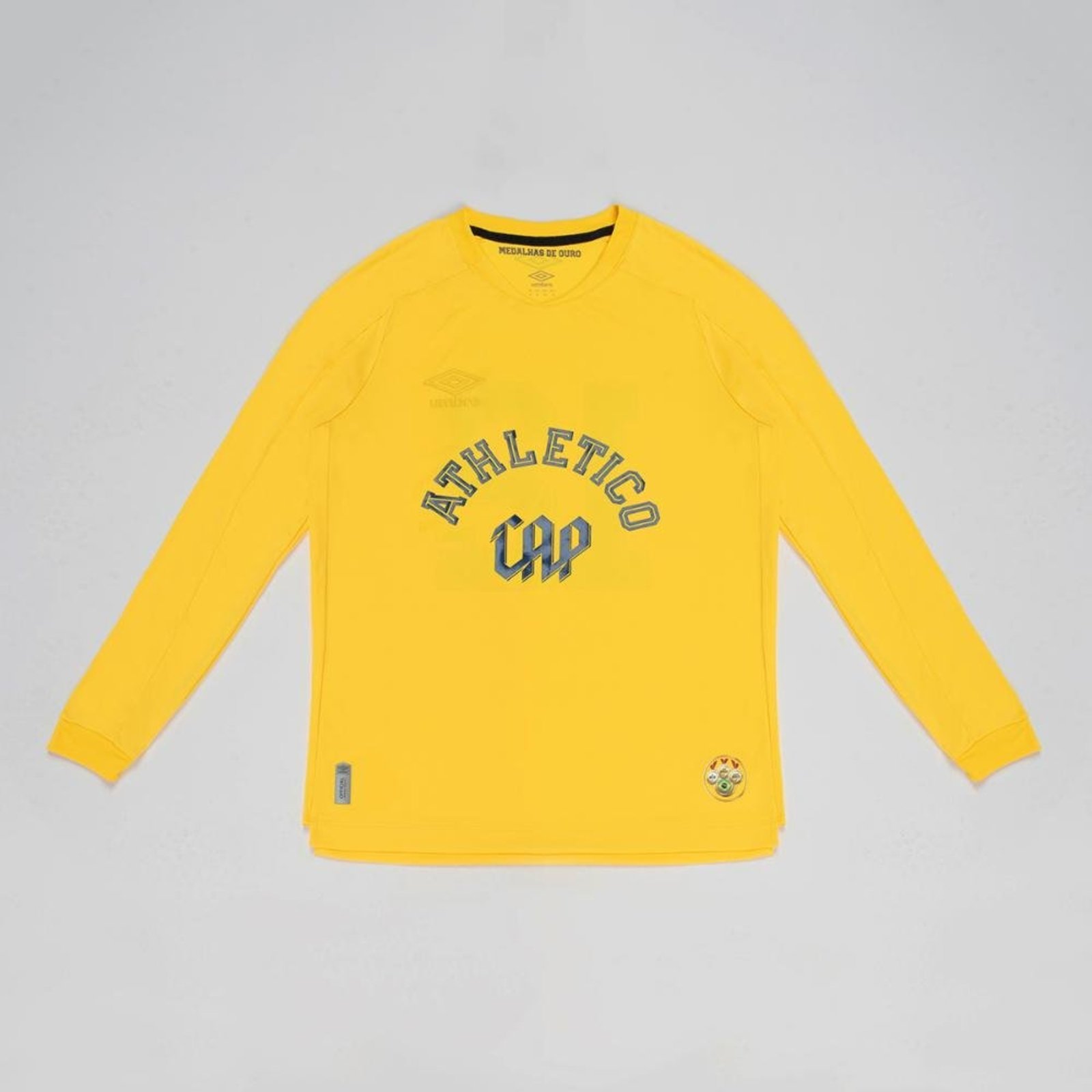 Camisa Ml Goleiro Masculina Umbro Cap Oficial Ouro 2026 Incolor