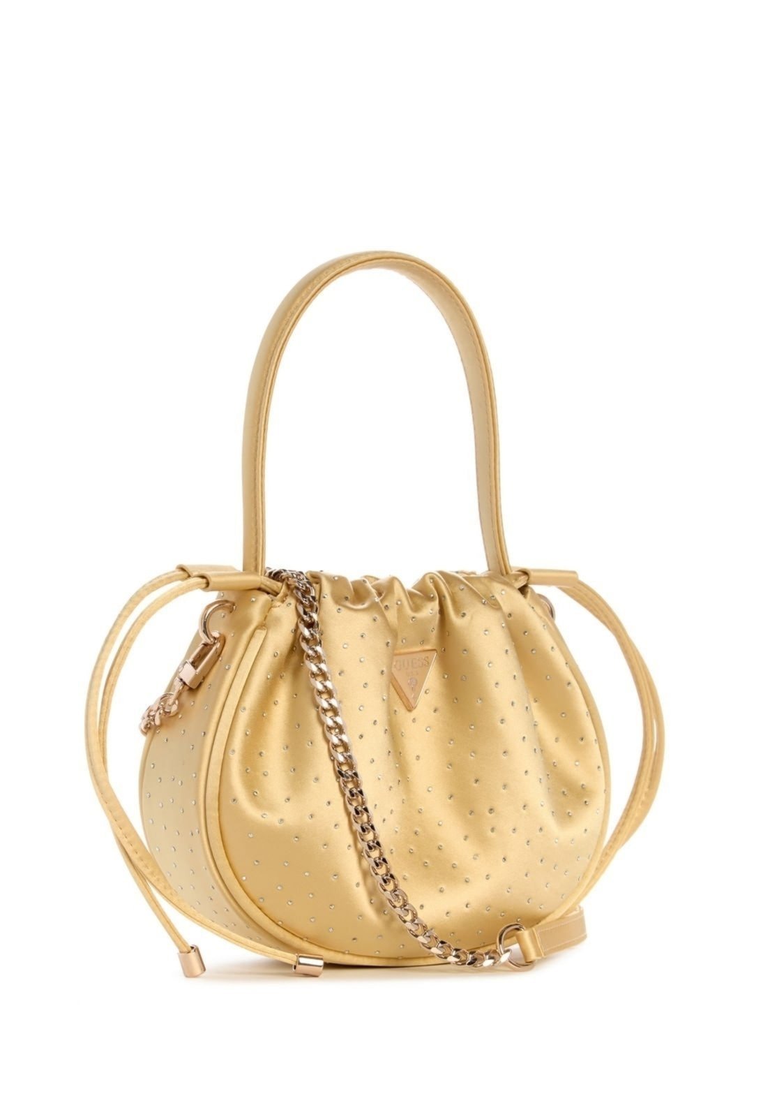 Vista 3 Bolsa Guess Elsie Pouch dourado Guess dourado