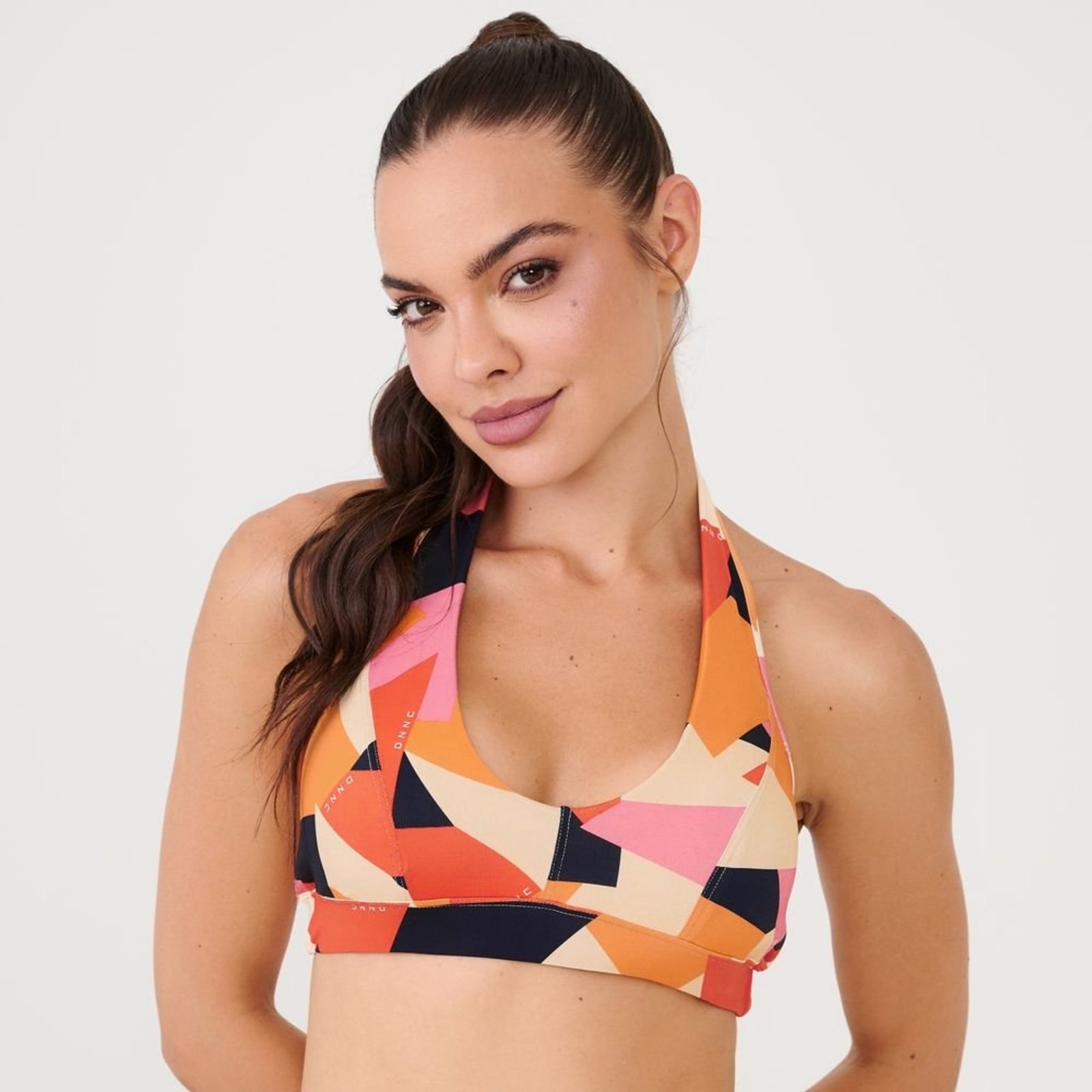 Vista 2 Top Frente Única Estampa Senses Poliamida Soft Donna Carioca estampado Donna Carioca estampado