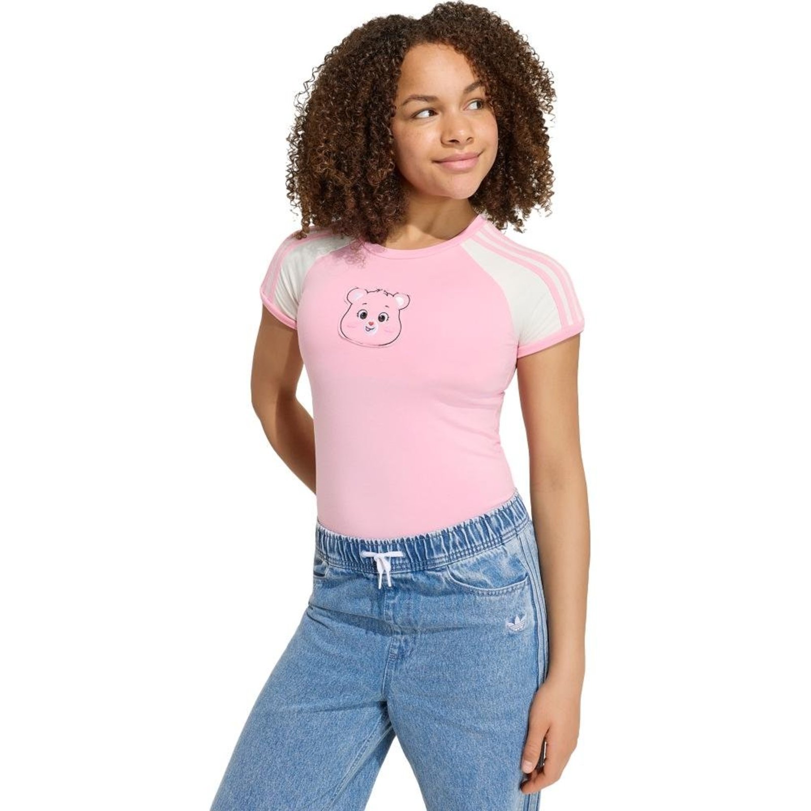 Infantil - CAMISETA ADIDAS URSINHOS CARINHOSOS SLIM CALI J adidas Originals Rosa