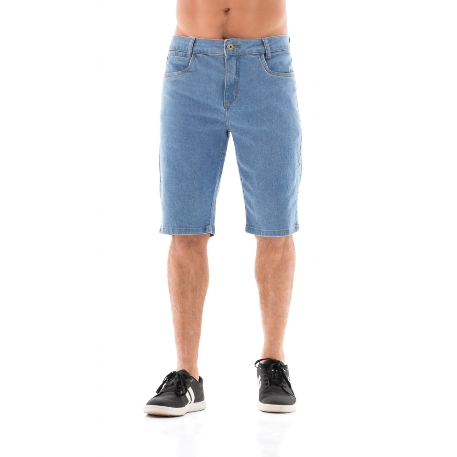 Bermuda Jeans Masculina Arauto Slim Confort Denim