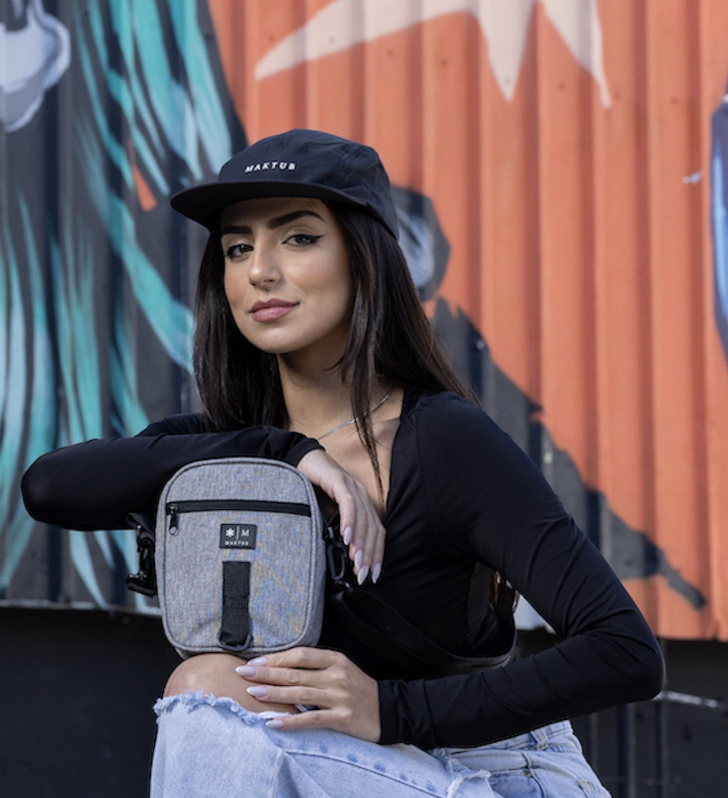 Vista 3 Shoulder Bag Bolsa Transversal Maktub Pochete Com Alça Ombro MAKTUB STYLE cinza MAKTUB STYLE cinza