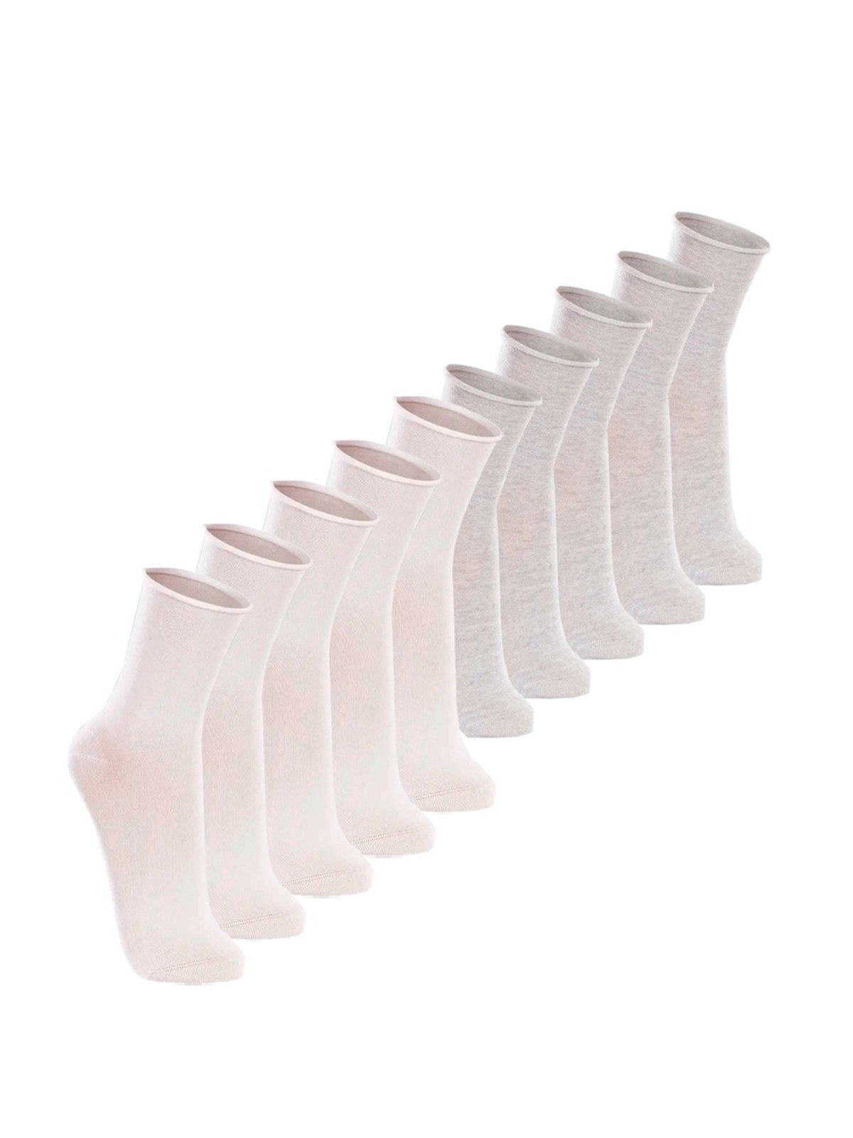 Kit com 10 Pares de Meias sem Punho Casual Lupo 1275-011