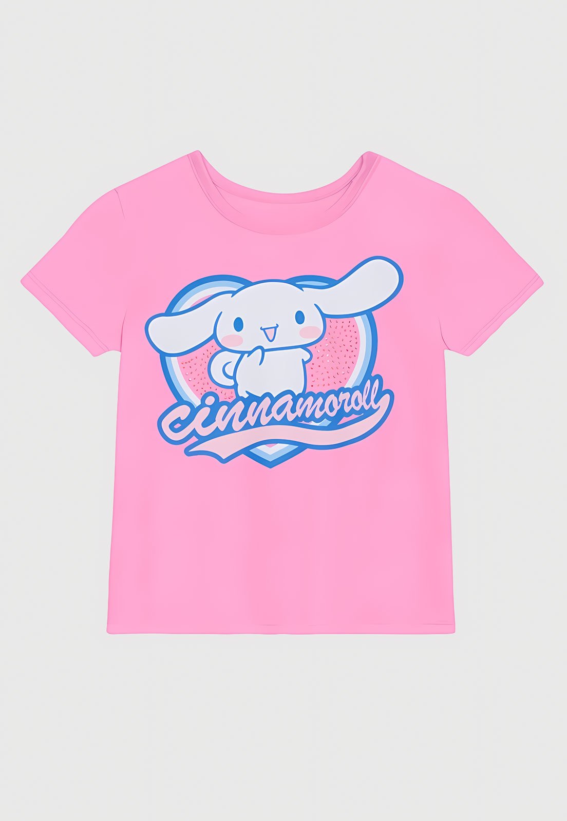 Infantil - Camiseta Brandili Estampa Cinnamoroll Rosa