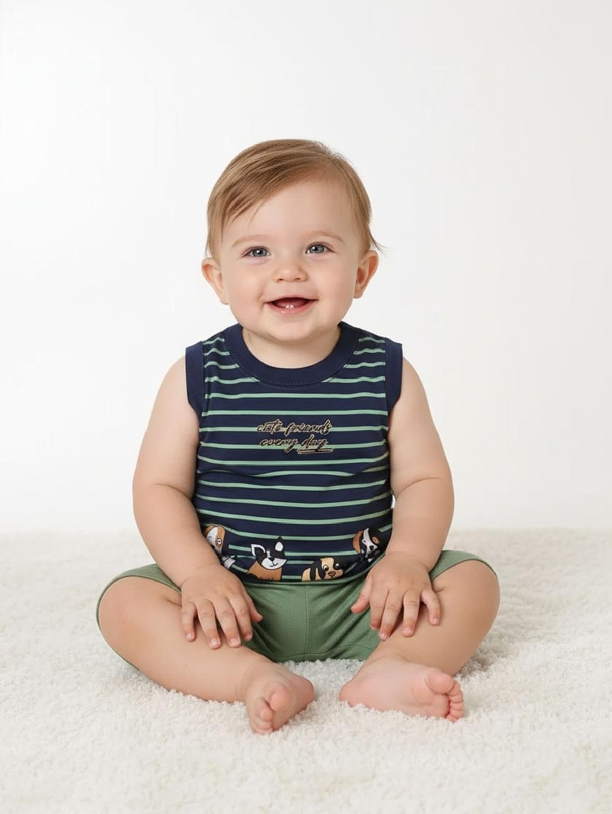 Infantil - Conjunto Curto Para - MARINHO