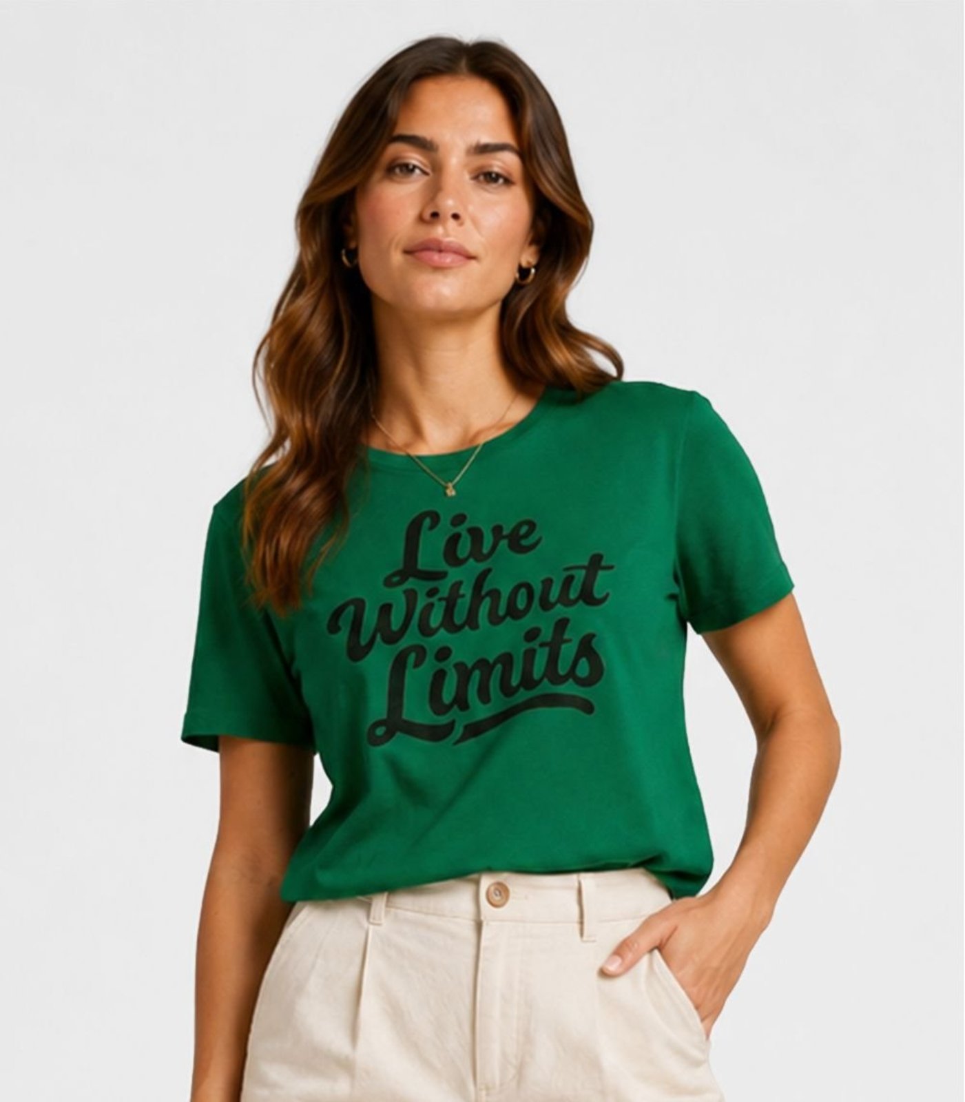 Blusa Feminina Estampada Infinita Cor Verde