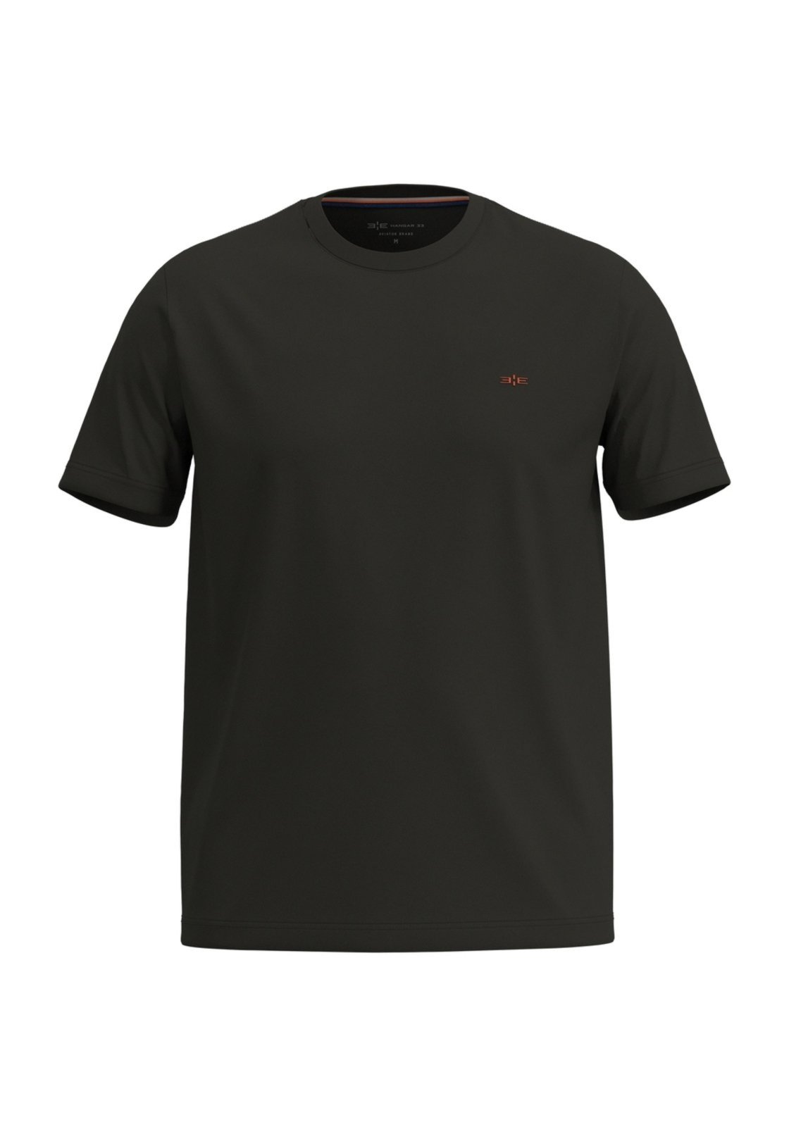 Camiseta Básica De Mangas Curtas Em Meia Malha De Algodão