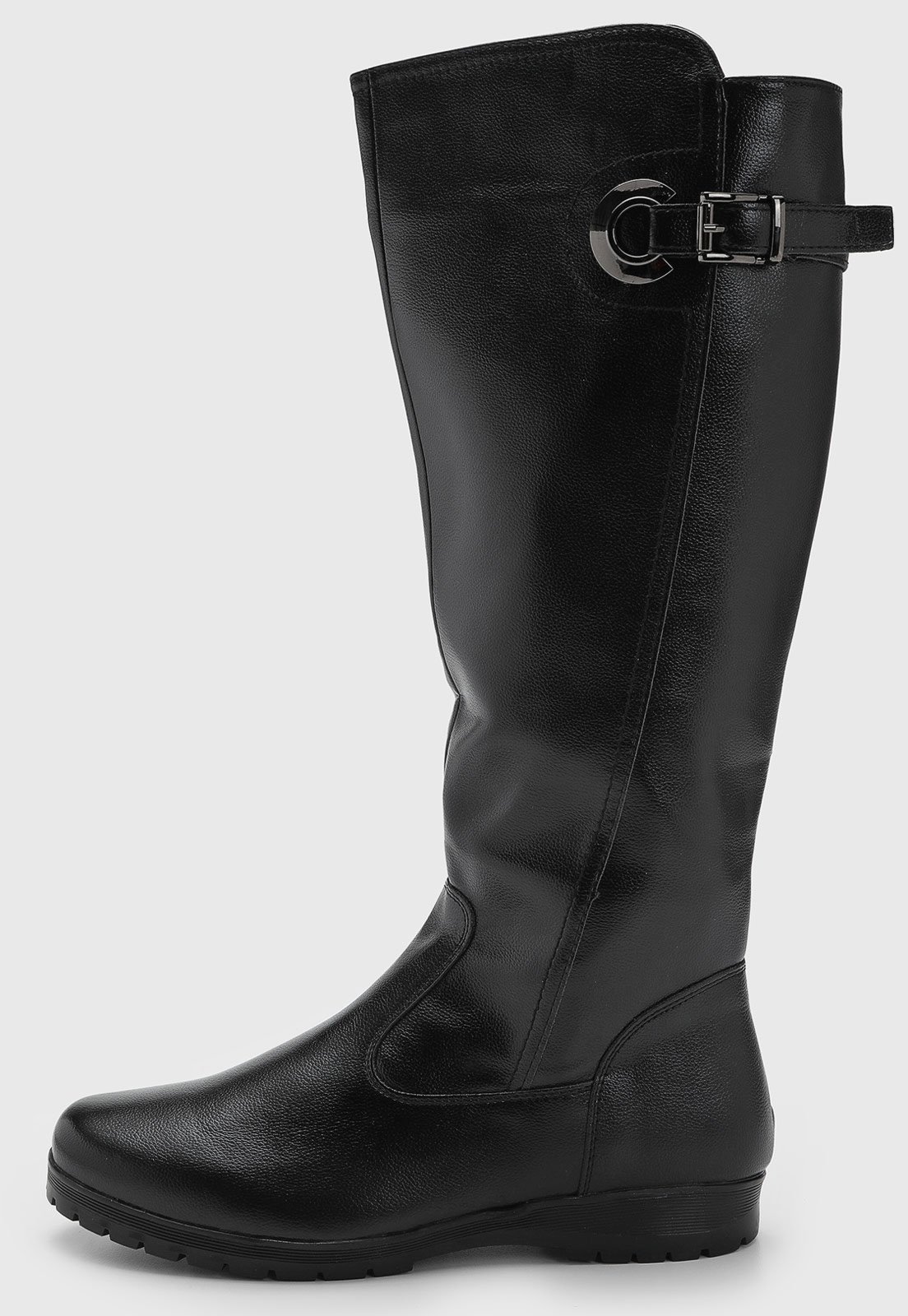 Bota Feminina Mooncity Cano Alto Preta