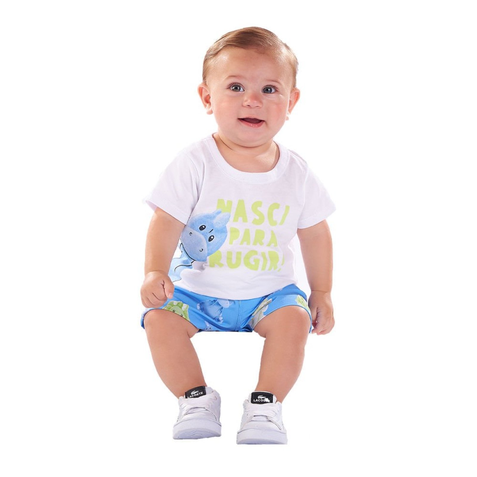 Infantil - Shorts Menino - Sublimado Azul Celeste - 48656-1275